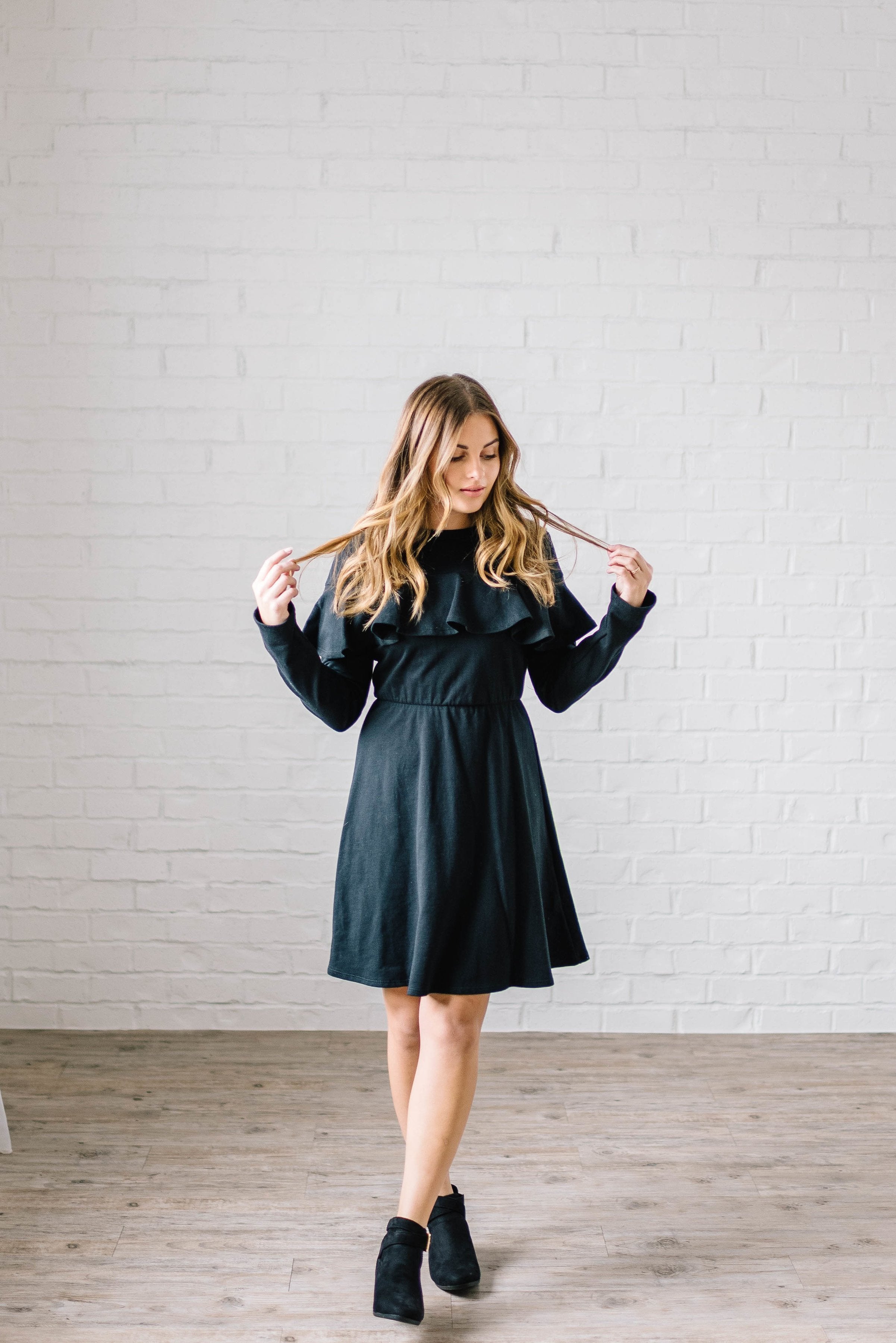 The Liz Knit Dress in Black