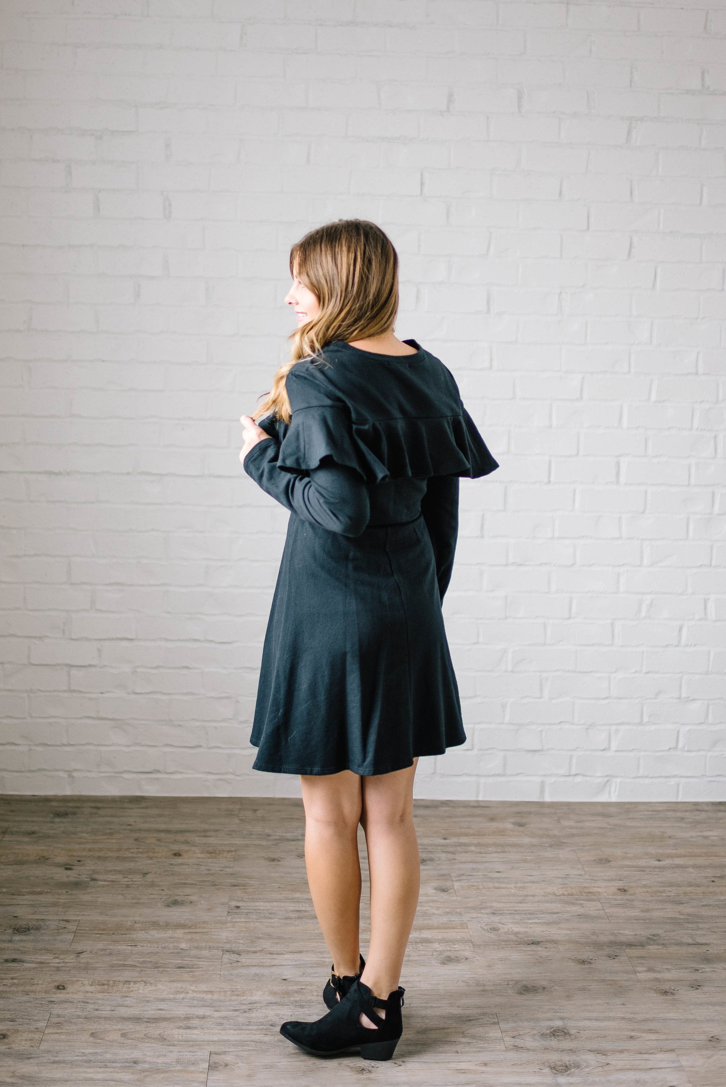 The Liz Knit Dress in Black