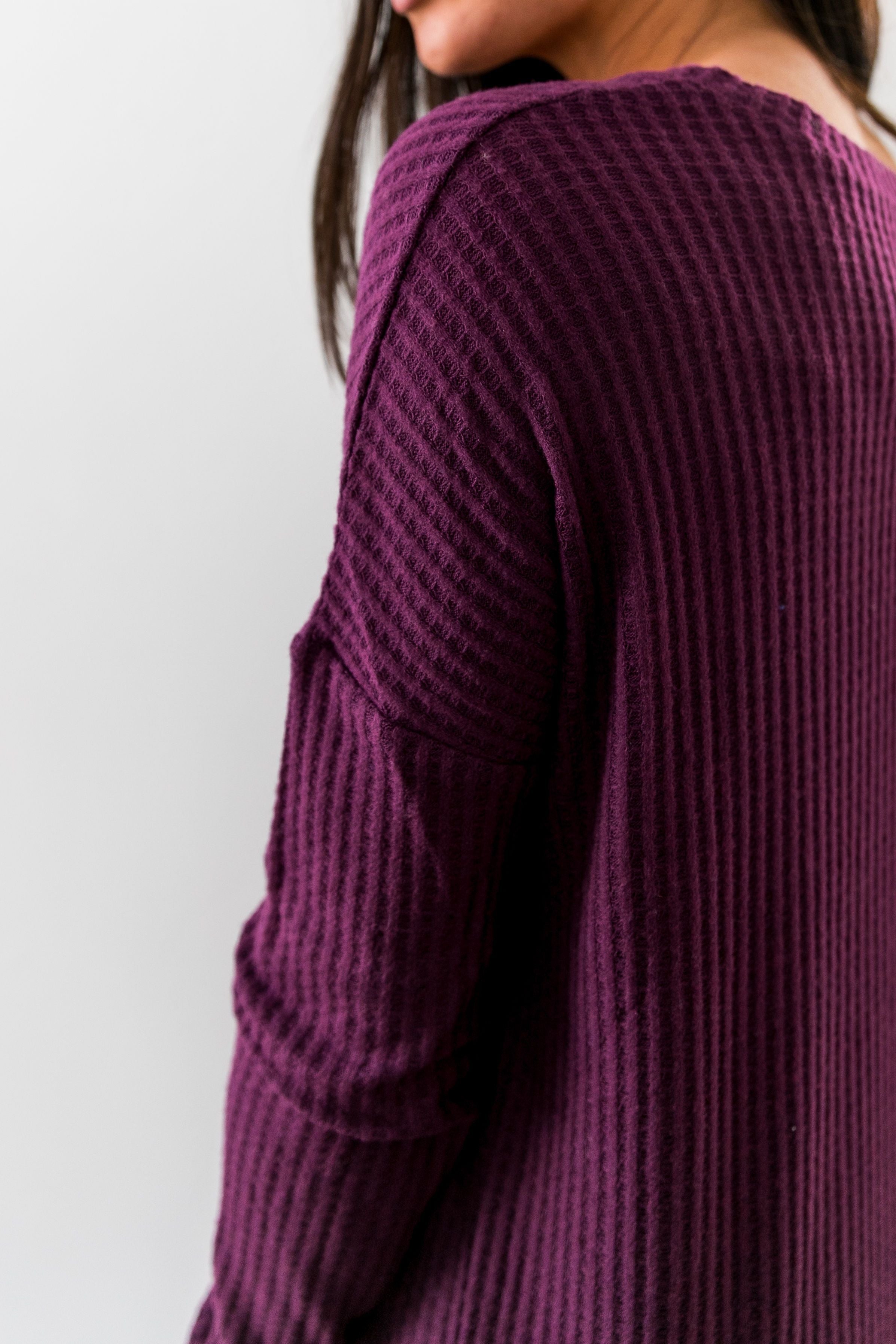 Thermal Tunic In Dark Plum