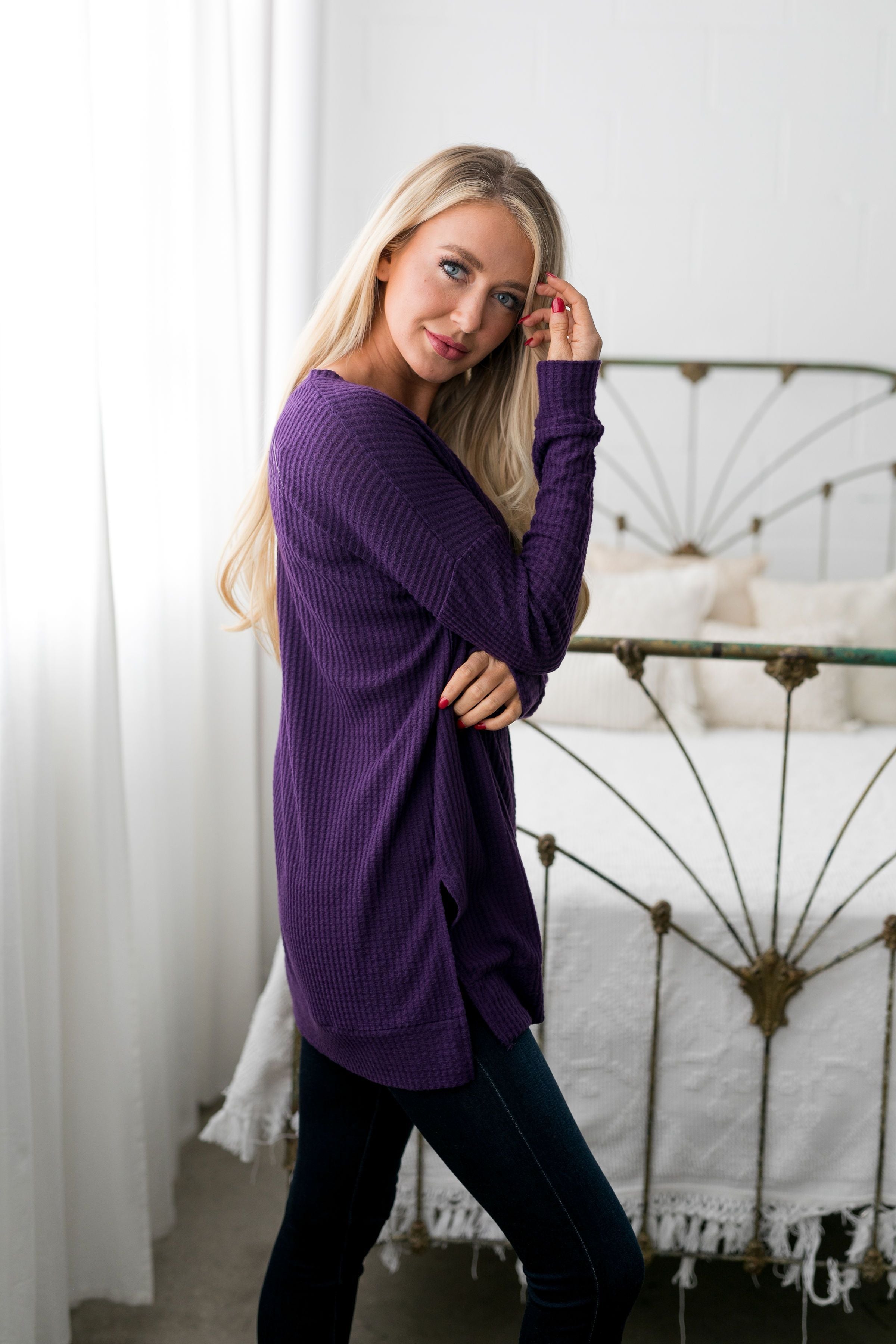 Thermal Tunic In Purple