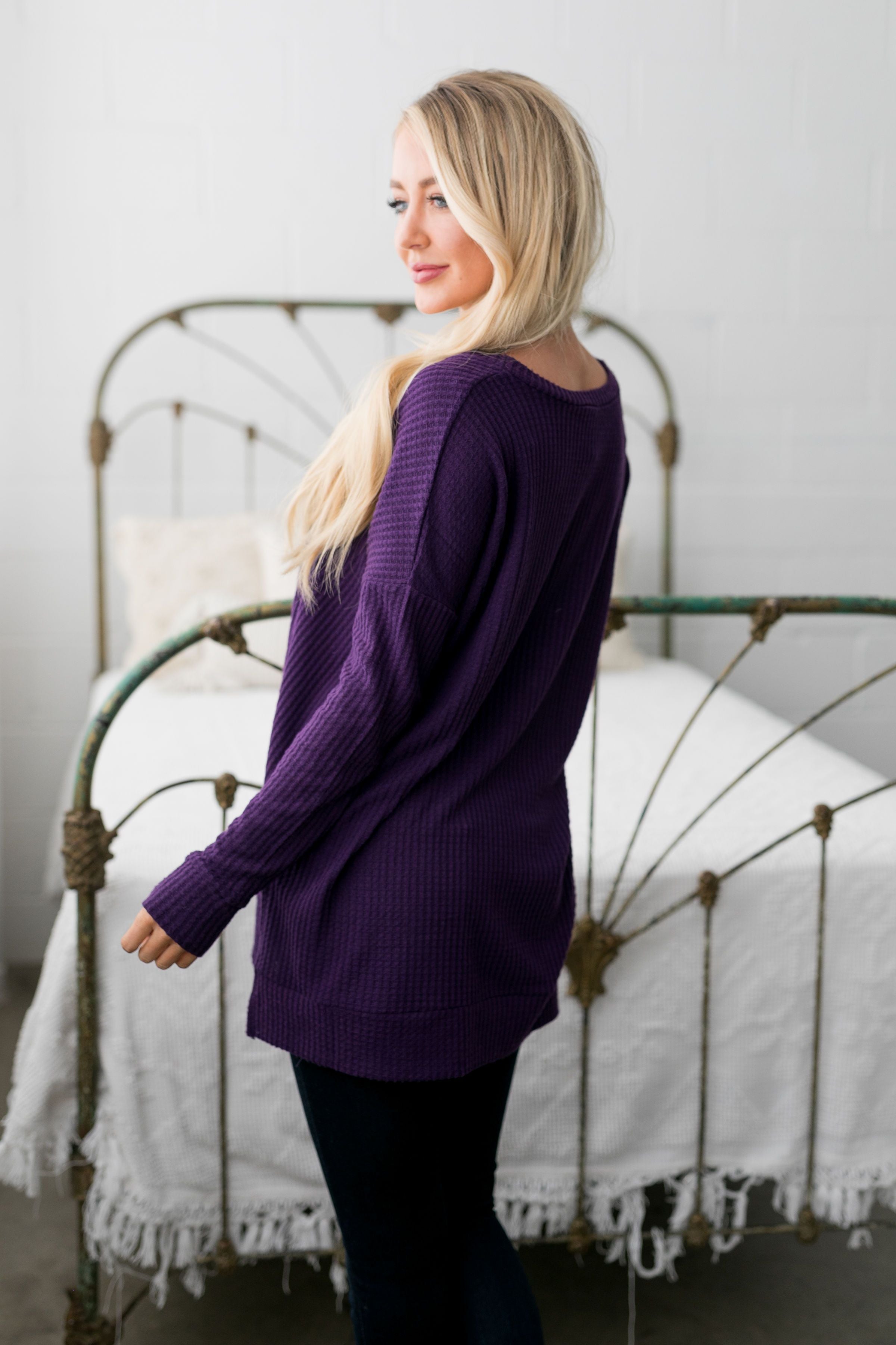 Thermal Tunic In Purple