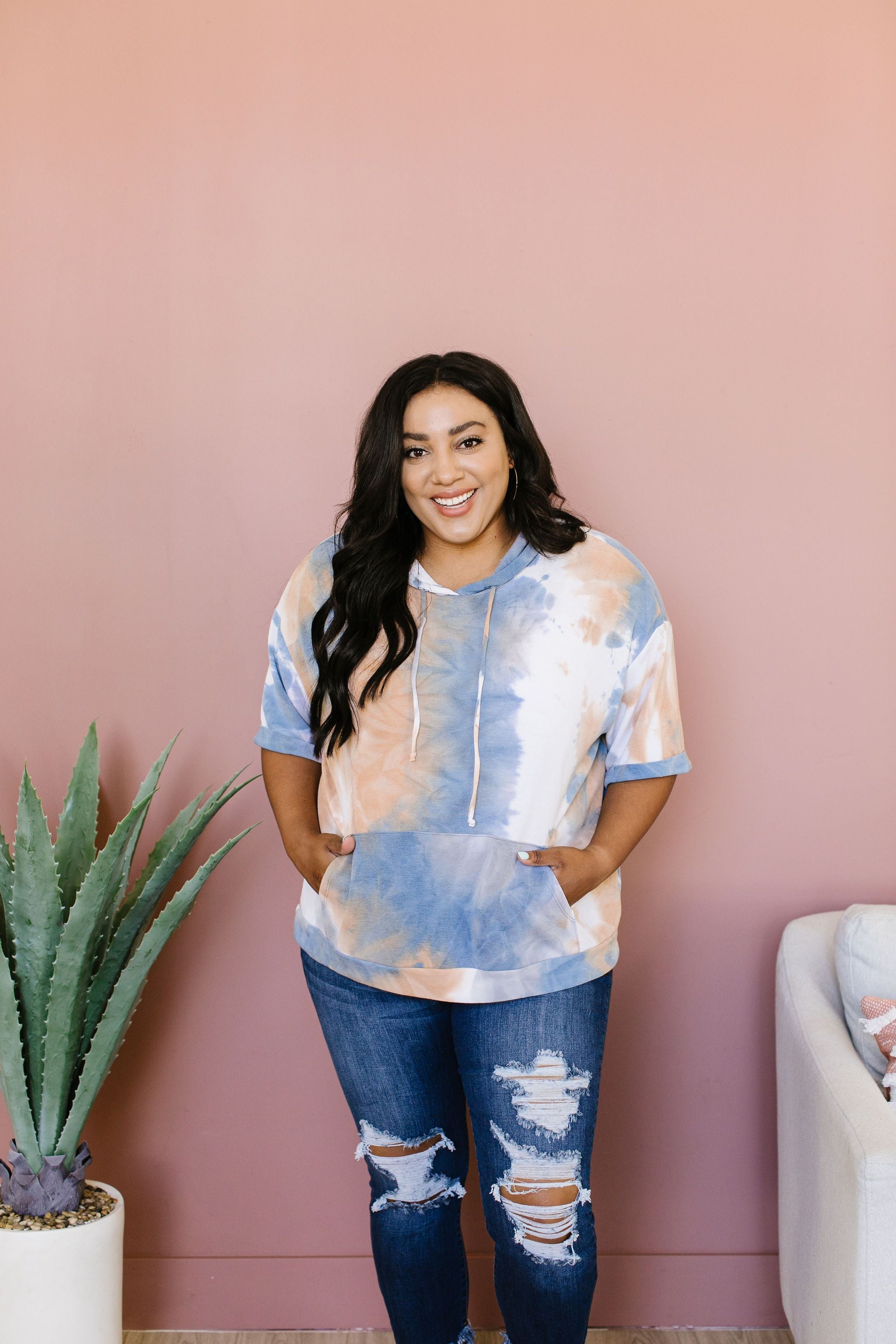 Tie Dye Agate Hoodie