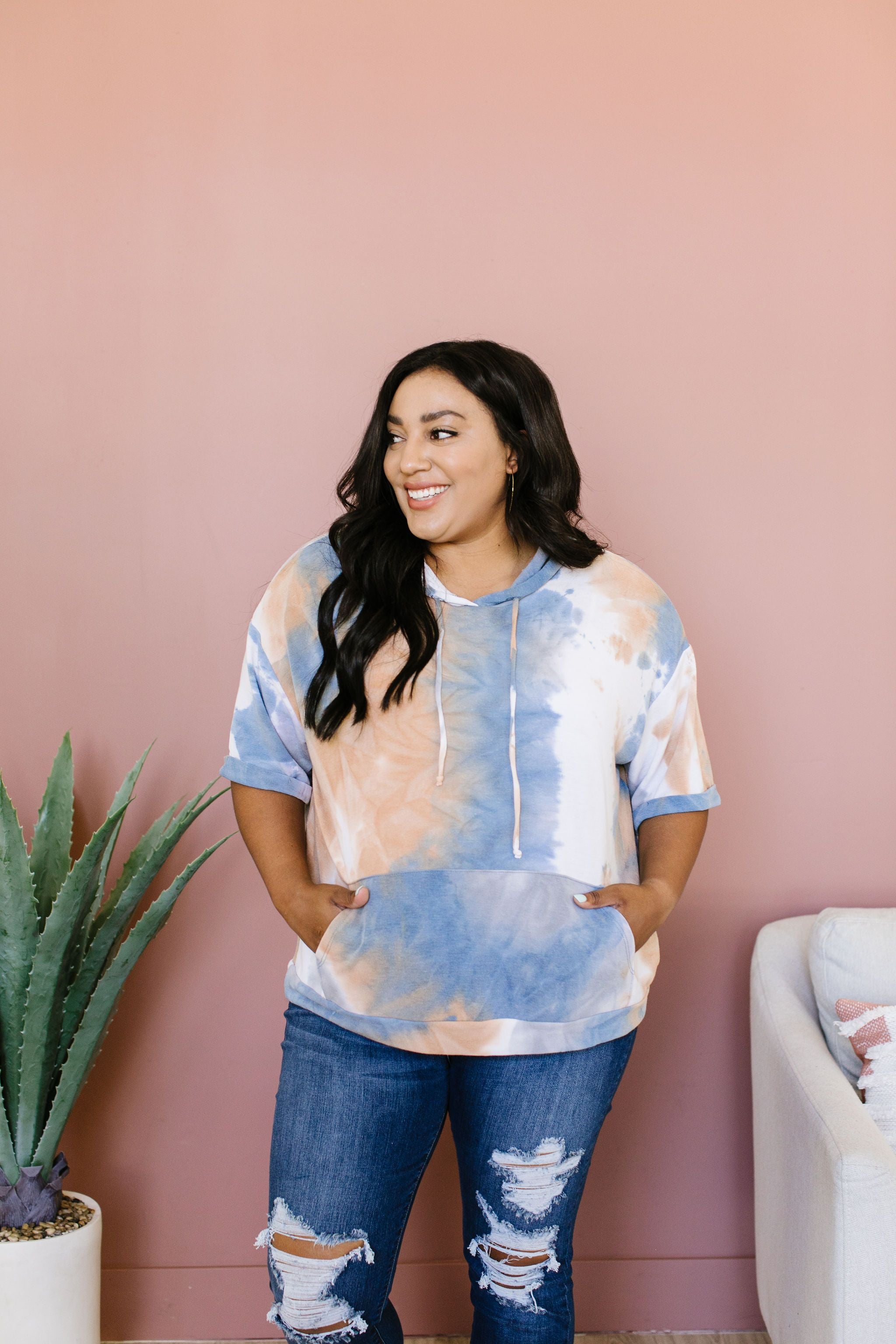 Tie Dye Agate Hoodie