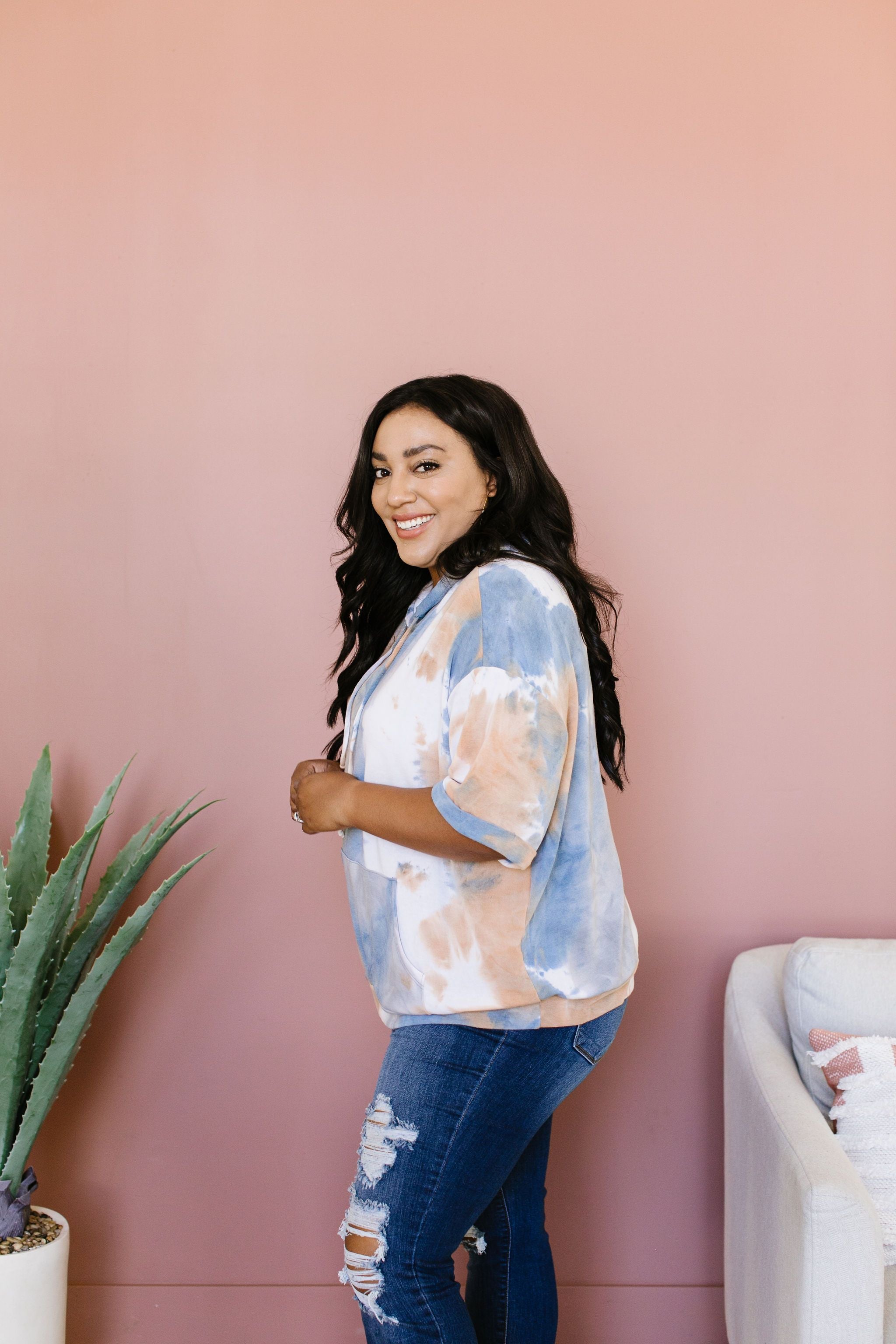 Tie Dye Agate Hoodie