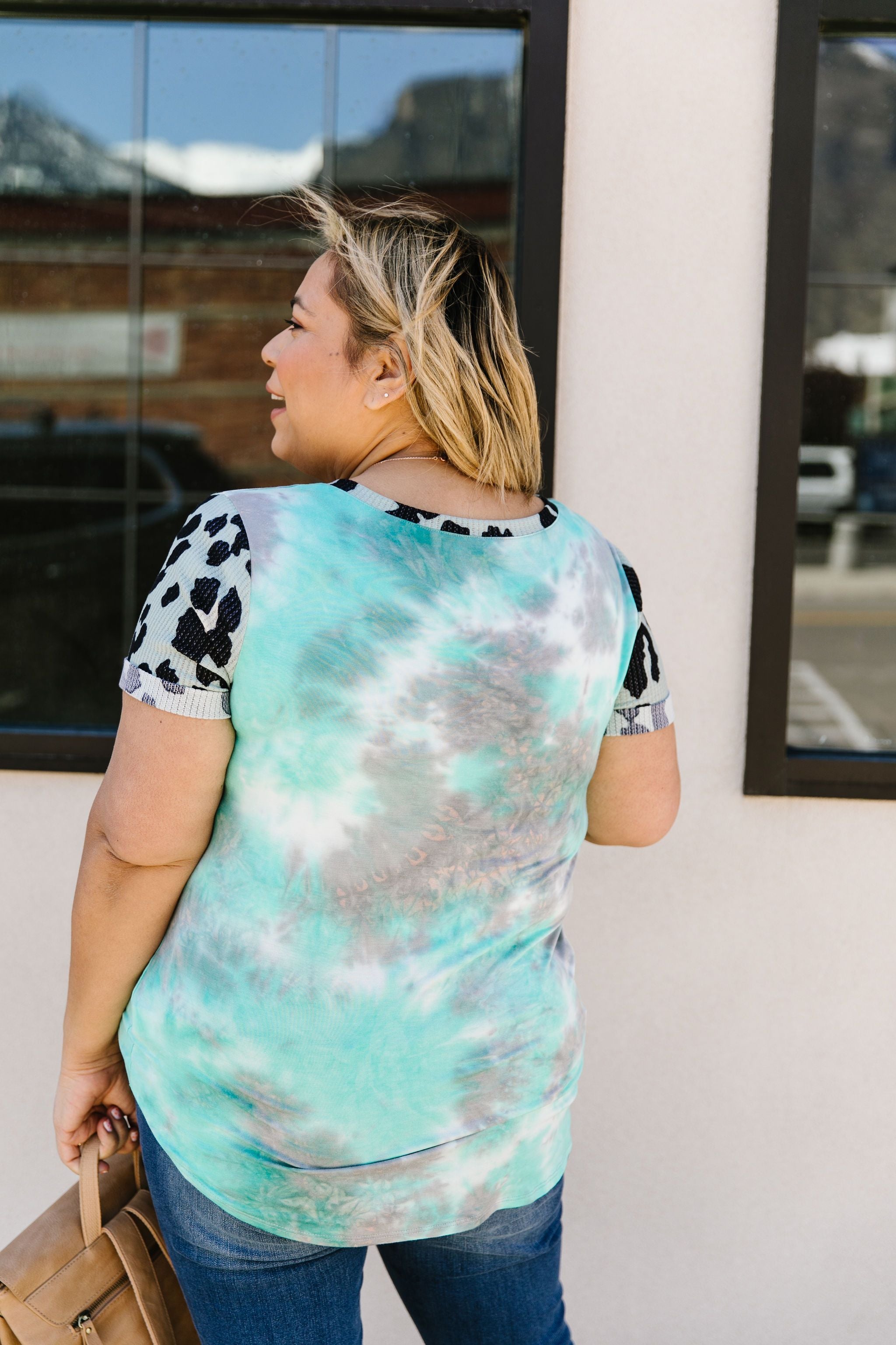Tie Dye Animal Top