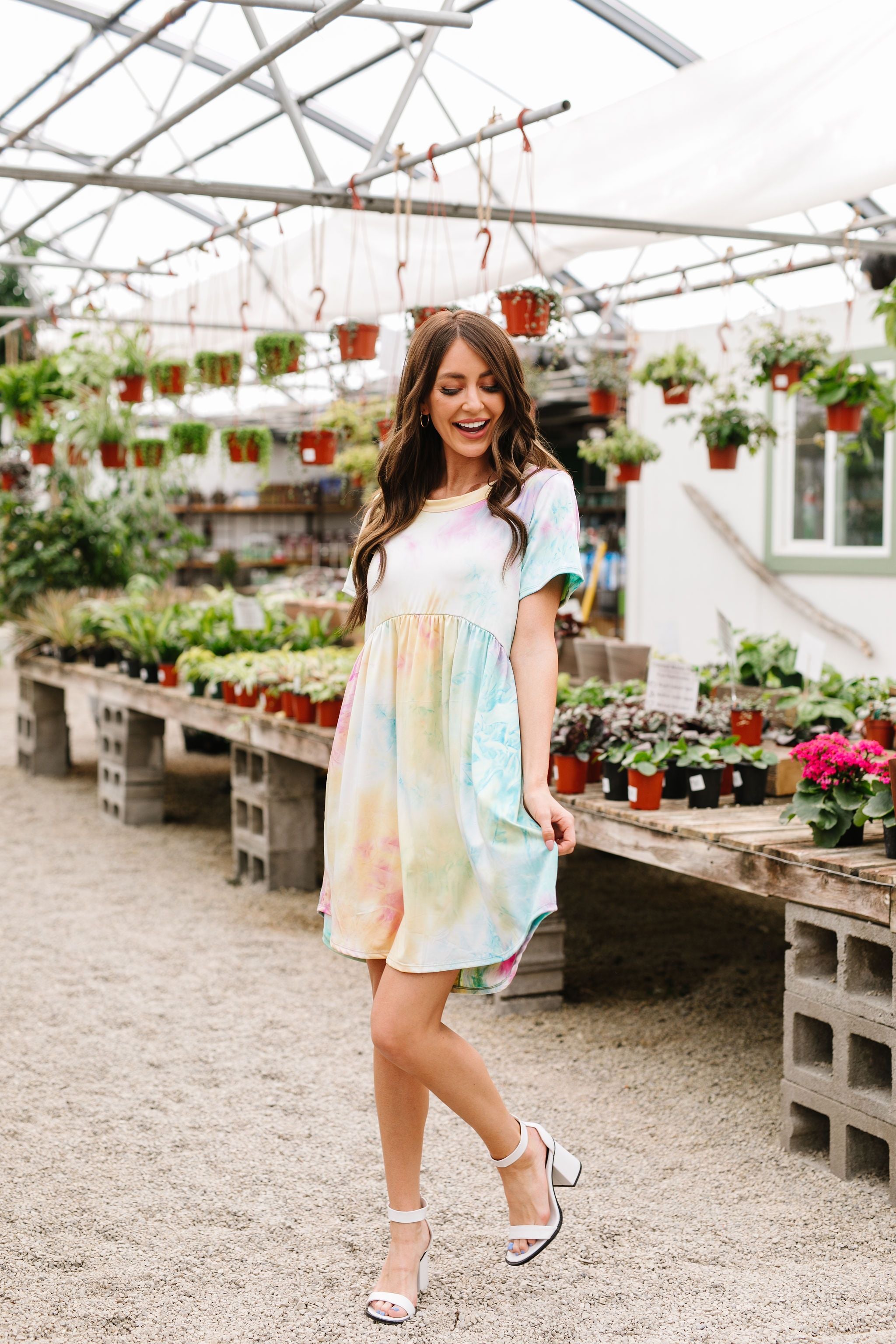 Tie Dye Delight Babydoll Dress