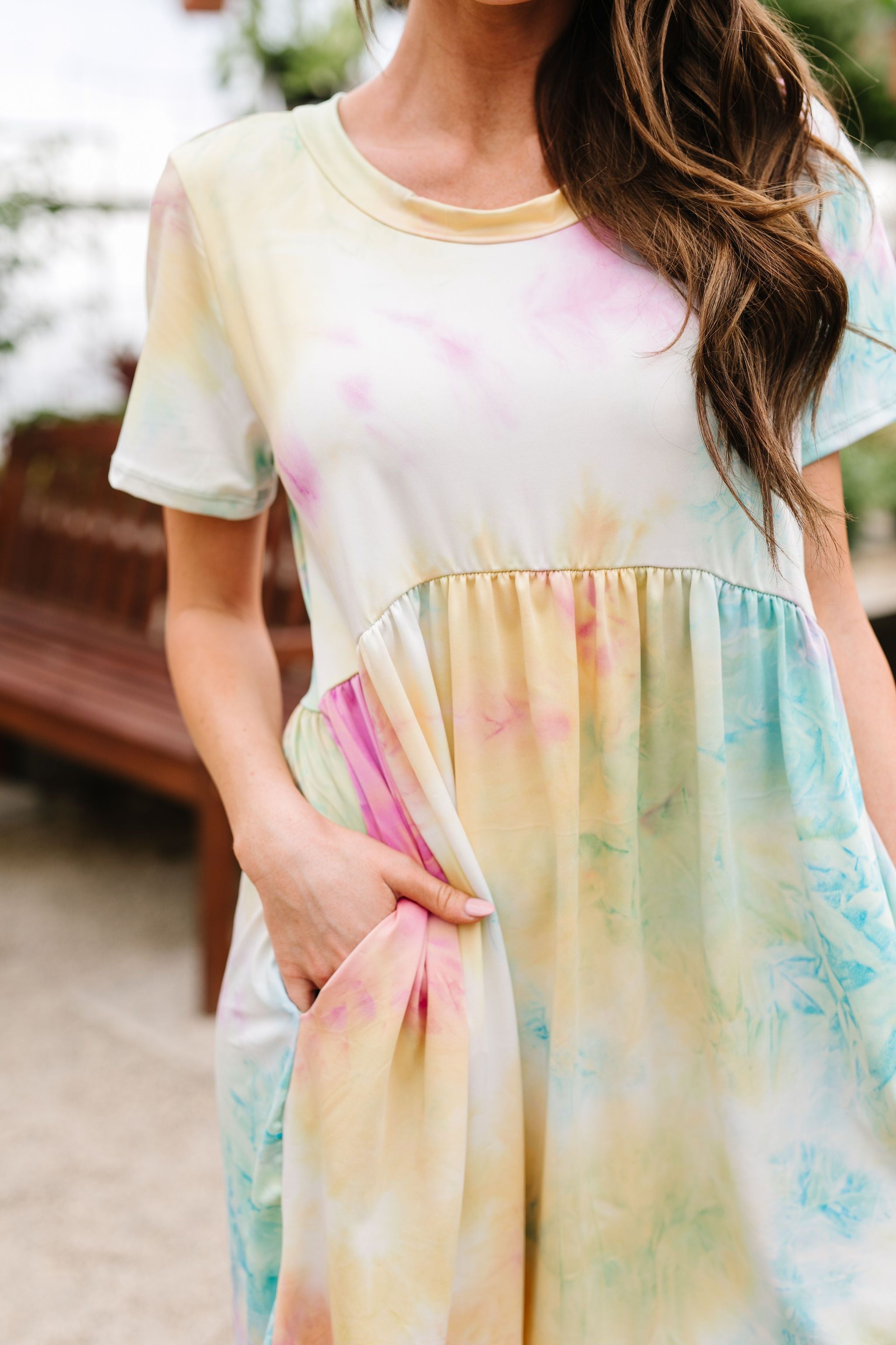 Tie Dye Delight Babydoll Dress