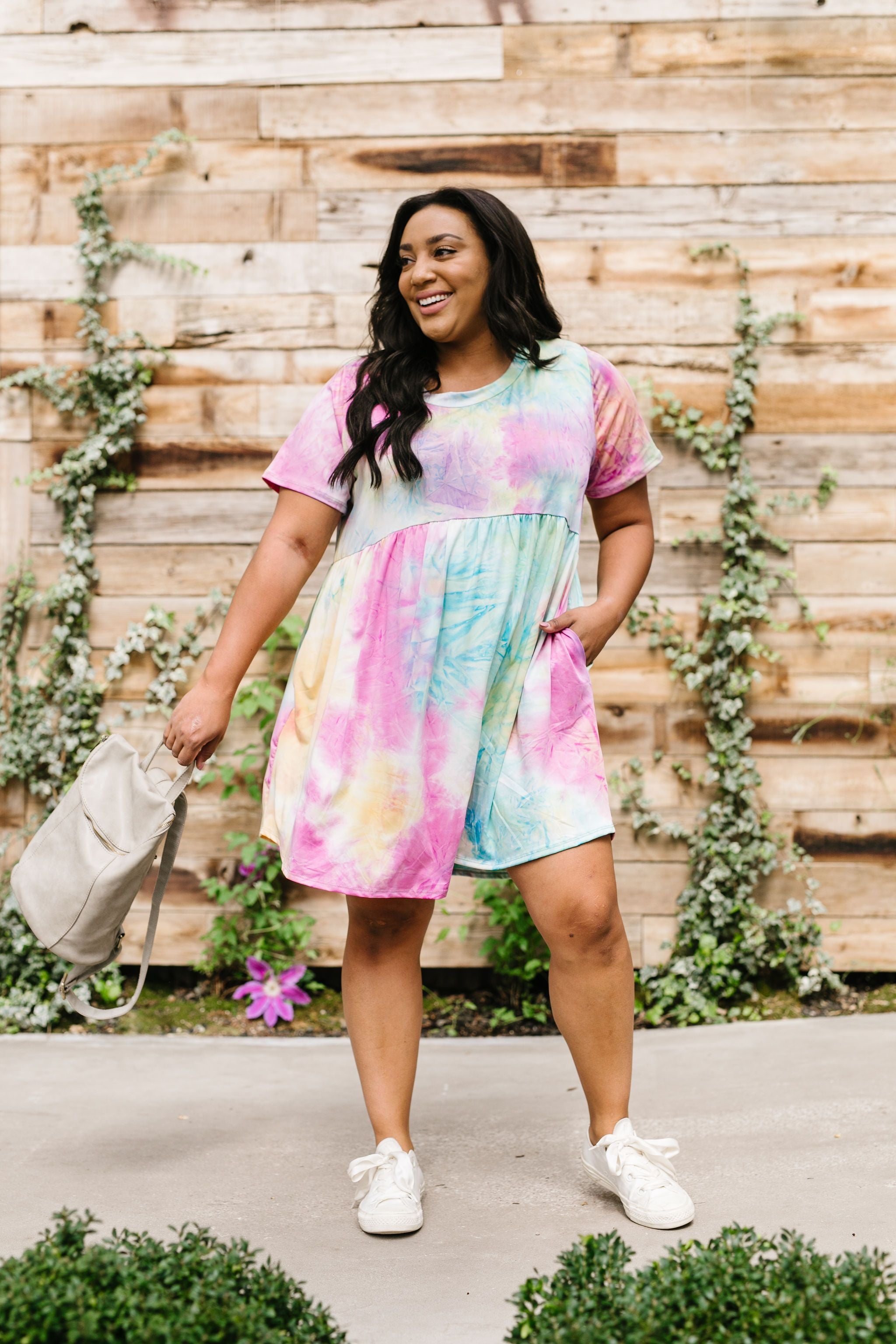 Tie Dye Delight Babydoll Dress