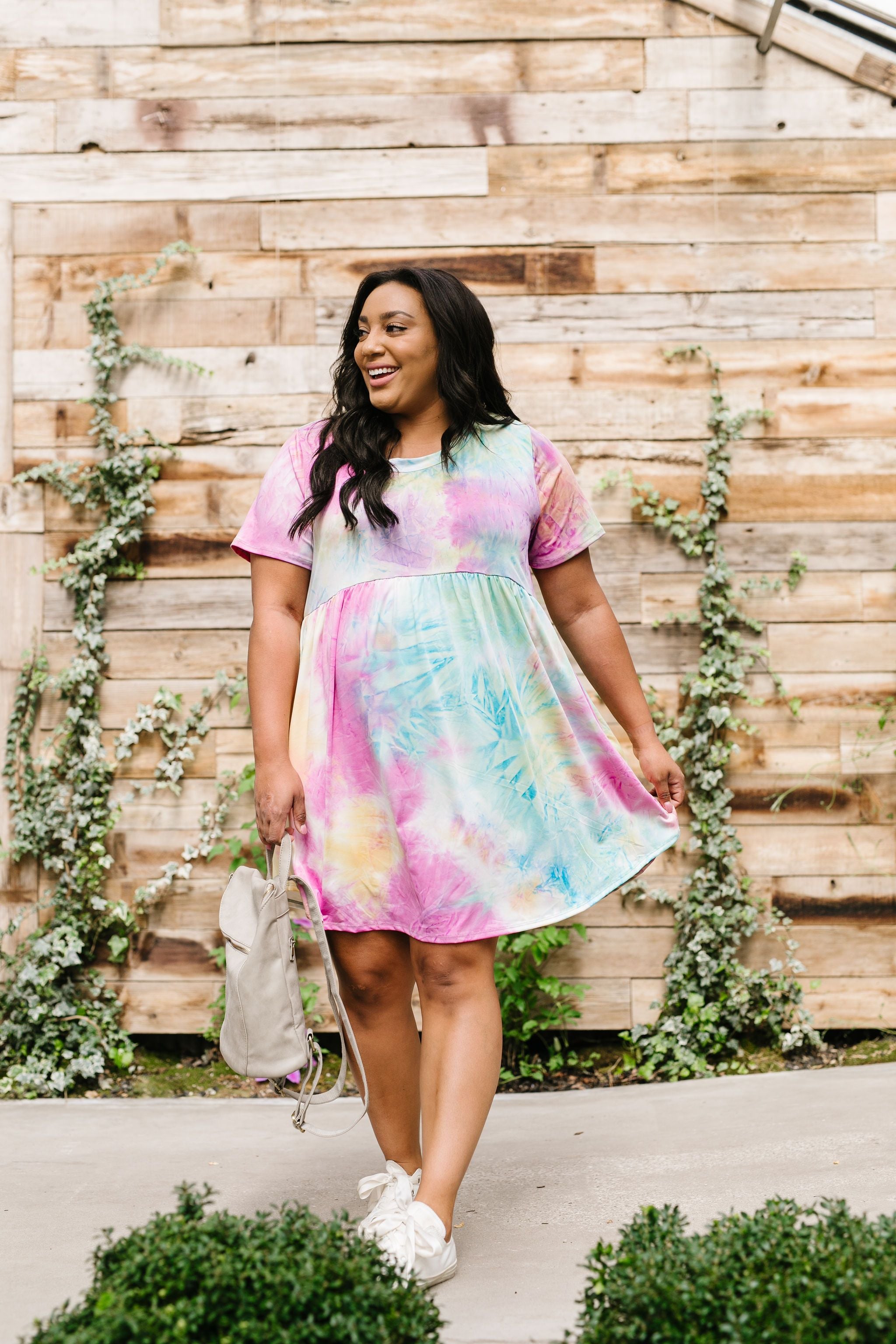 Tie Dye Delight Babydoll Dress