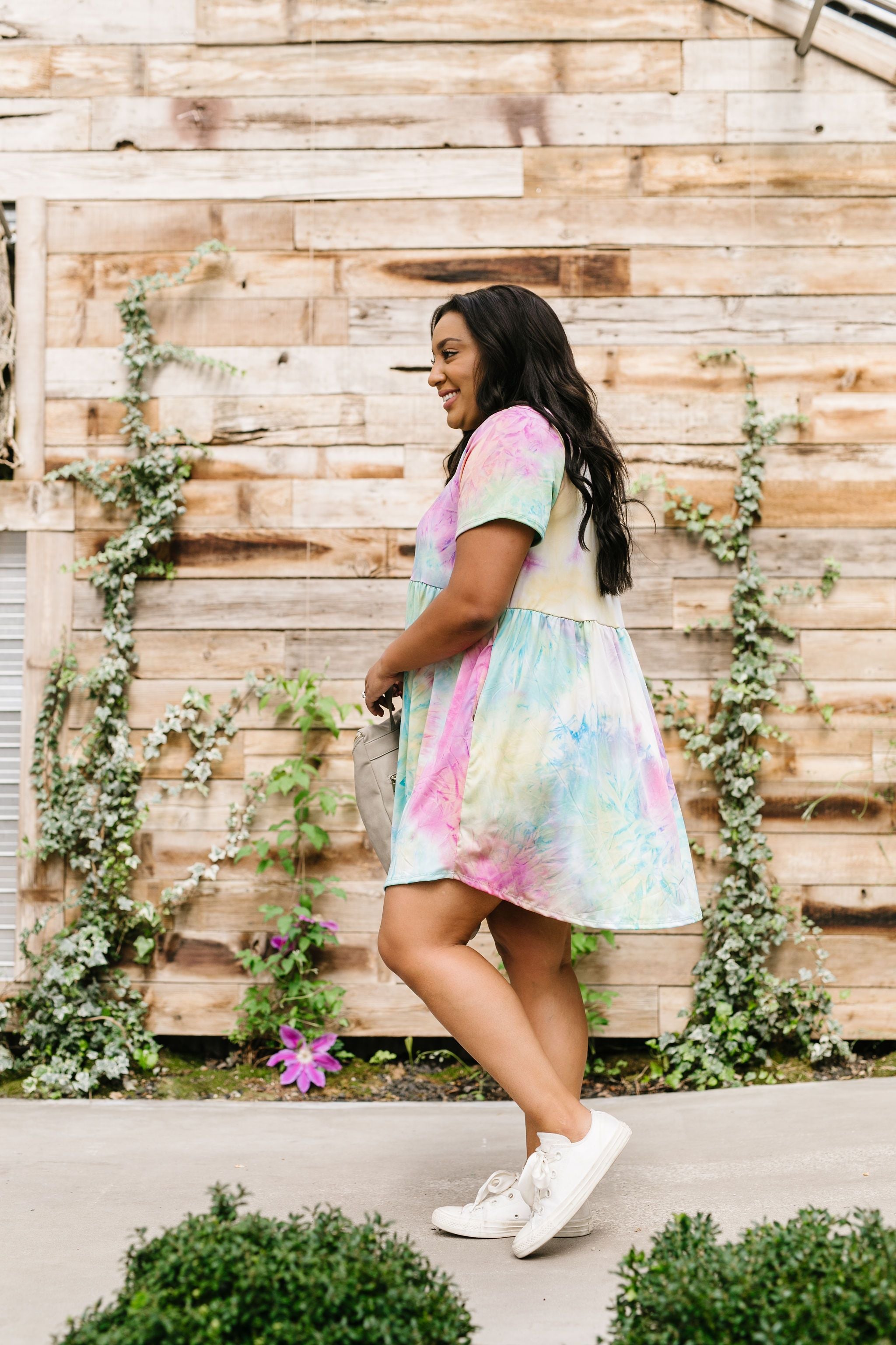 Tie Dye Delight Babydoll Dress