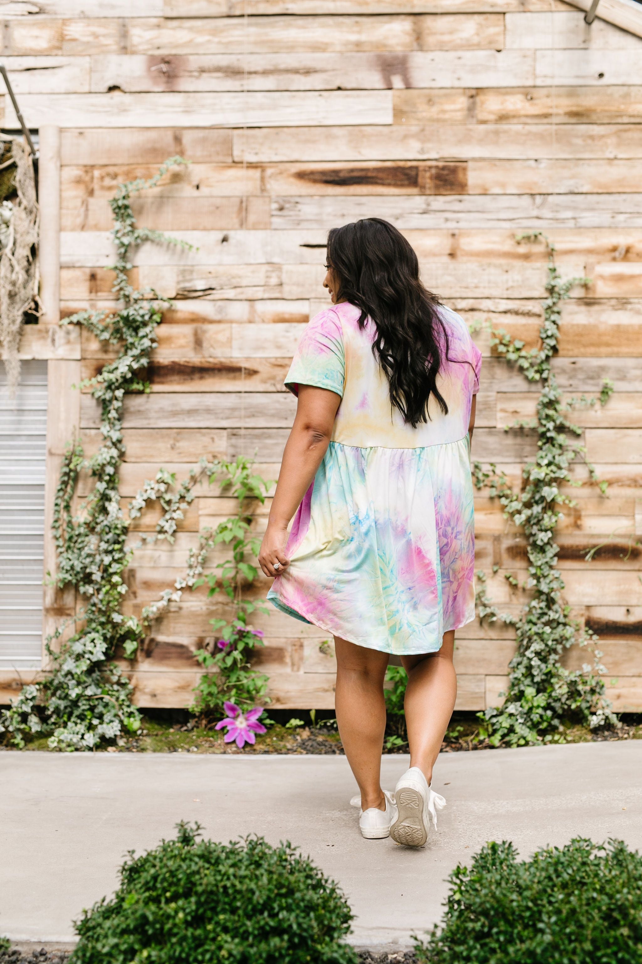 Tie Dye Delight Babydoll Dress