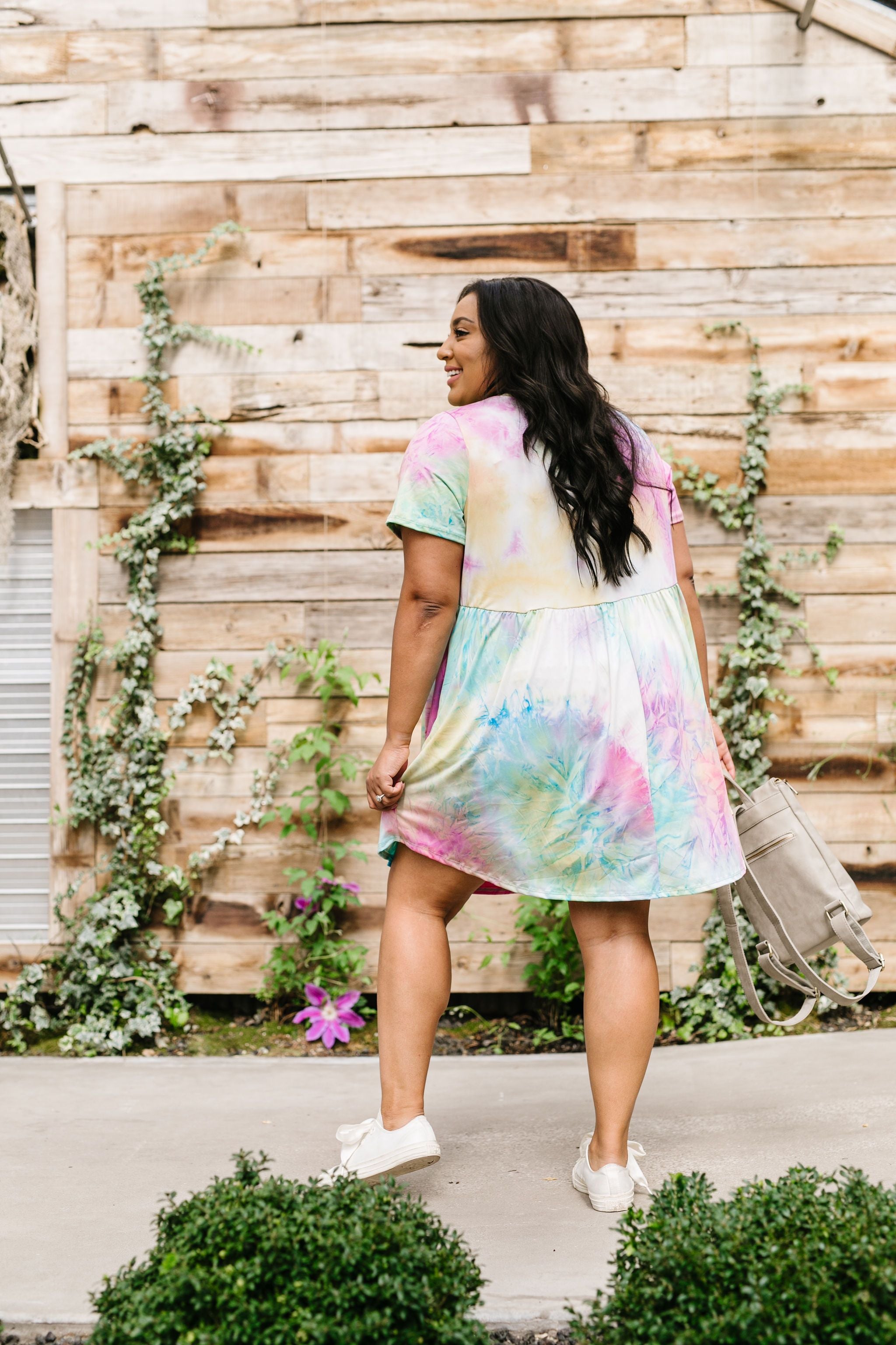 Tie Dye Delight Babydoll Dress