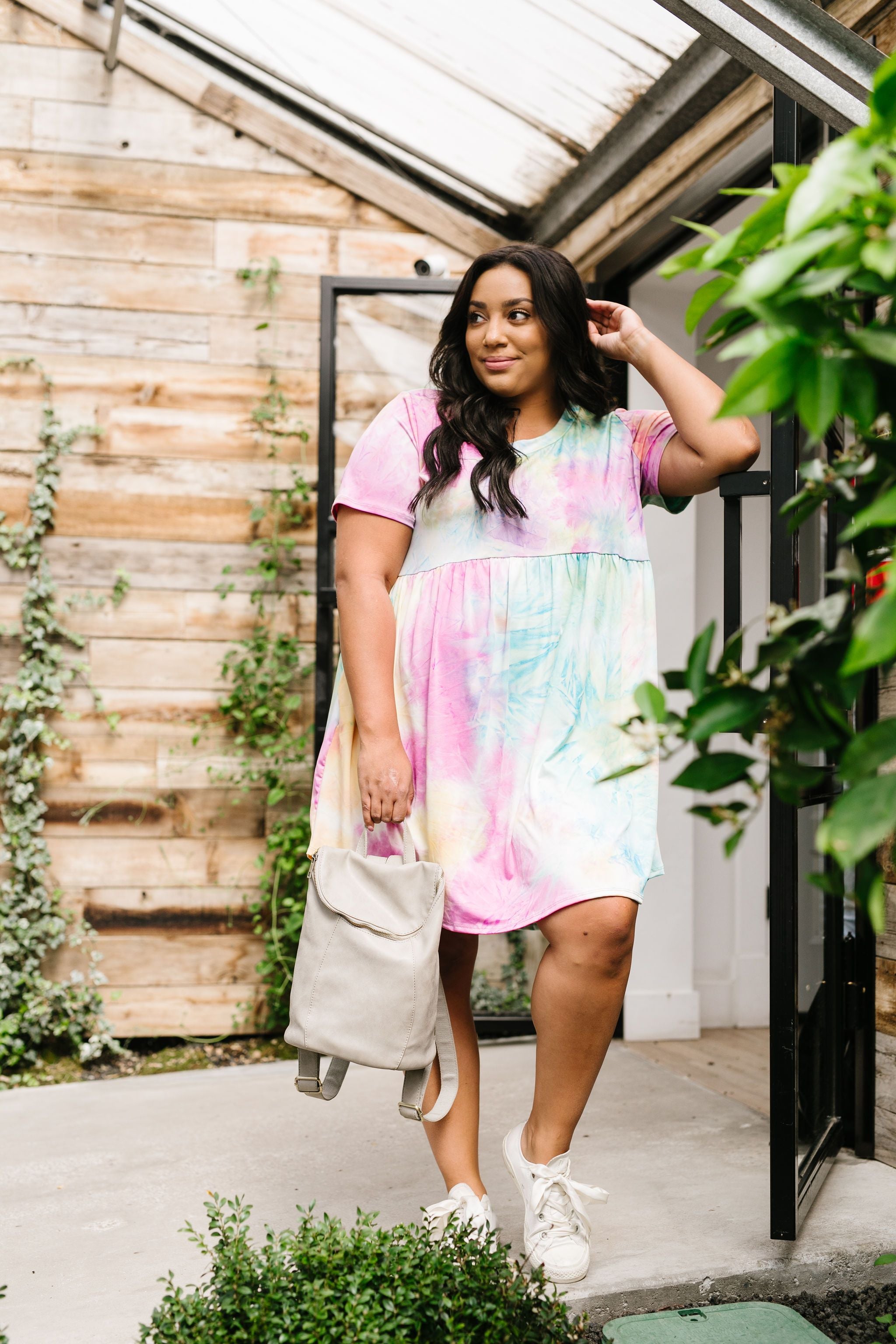 Tie Dye Delight Babydoll Dress