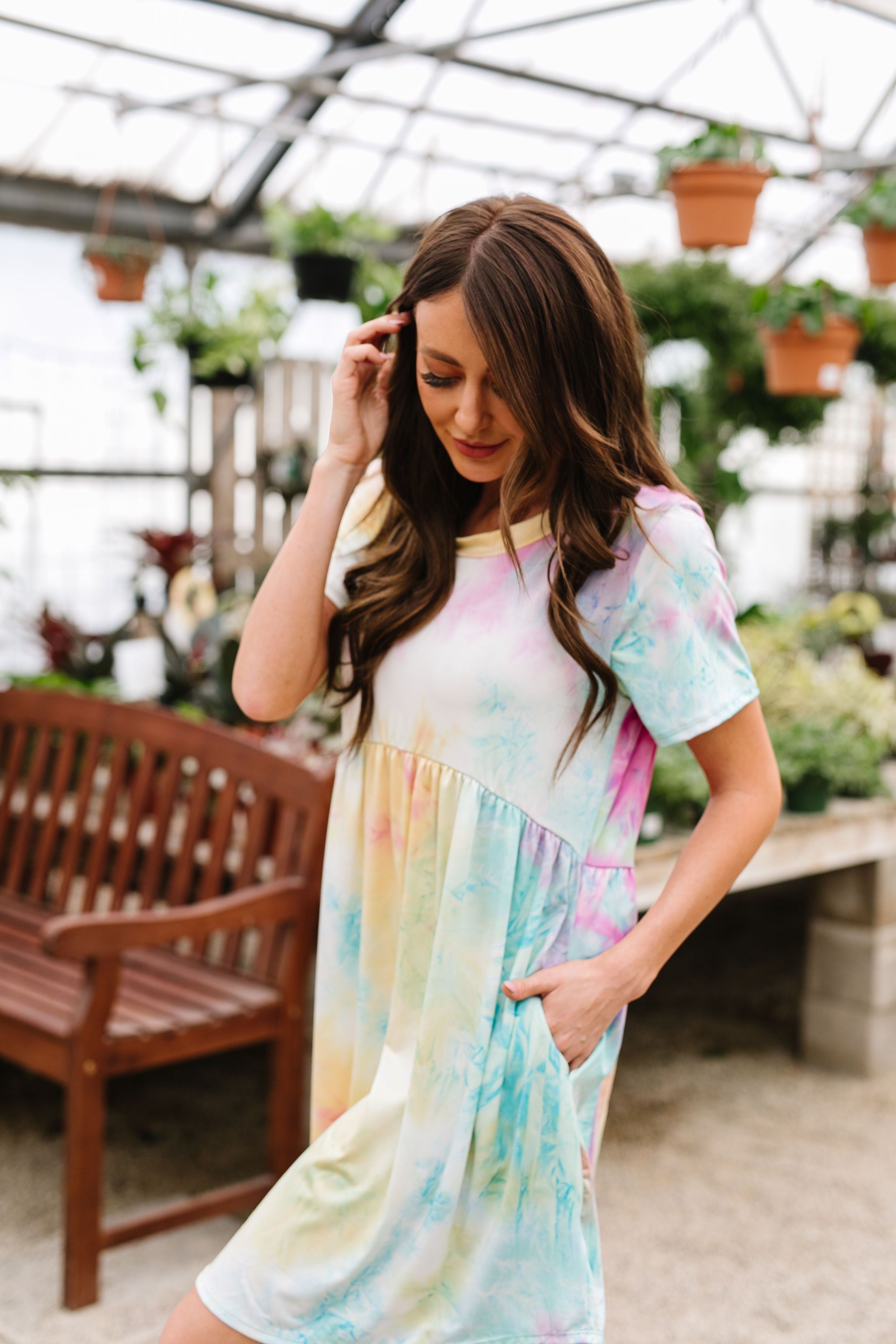 Tie Dye Delight Babydoll Dress