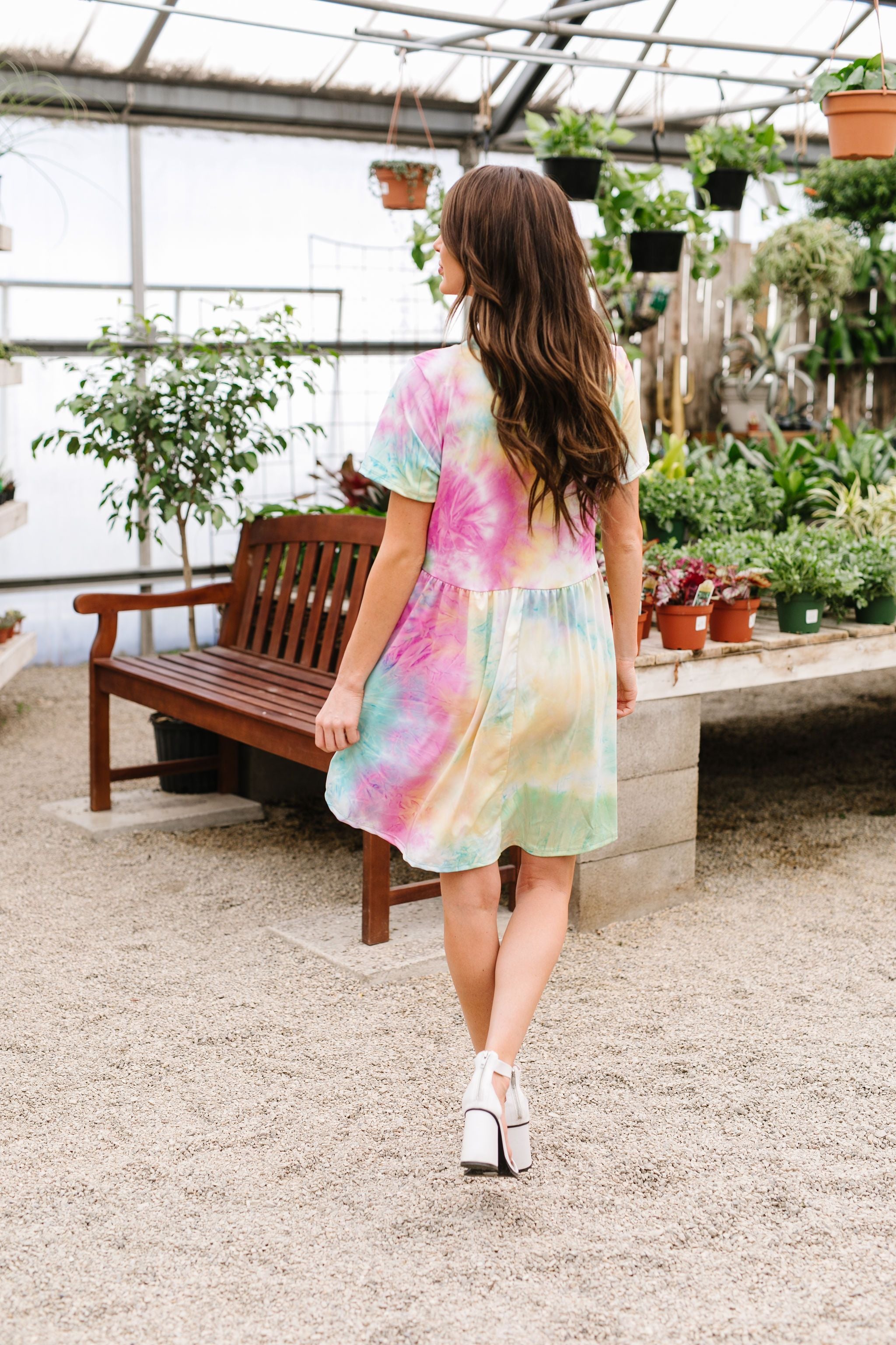 Tie Dye Delight Babydoll Dress