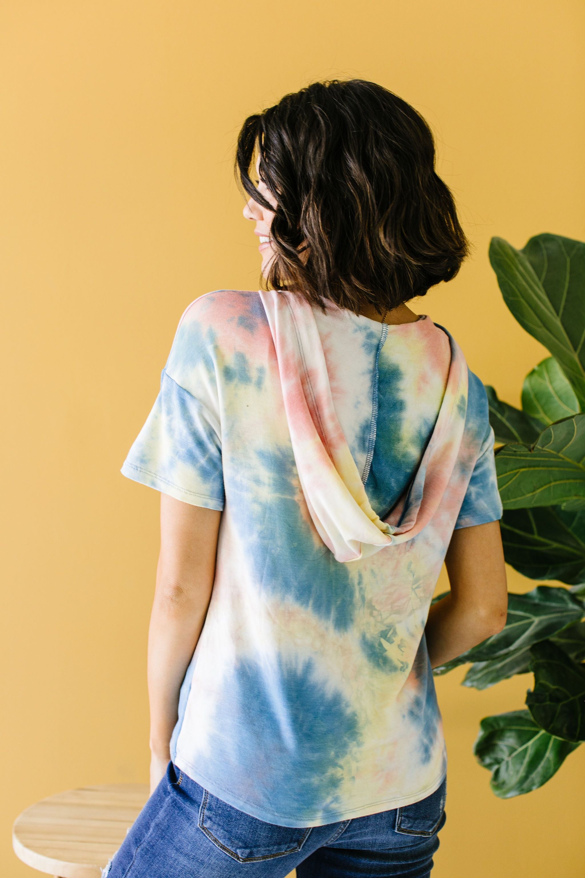 Tie The Knot Hoodie In Coral