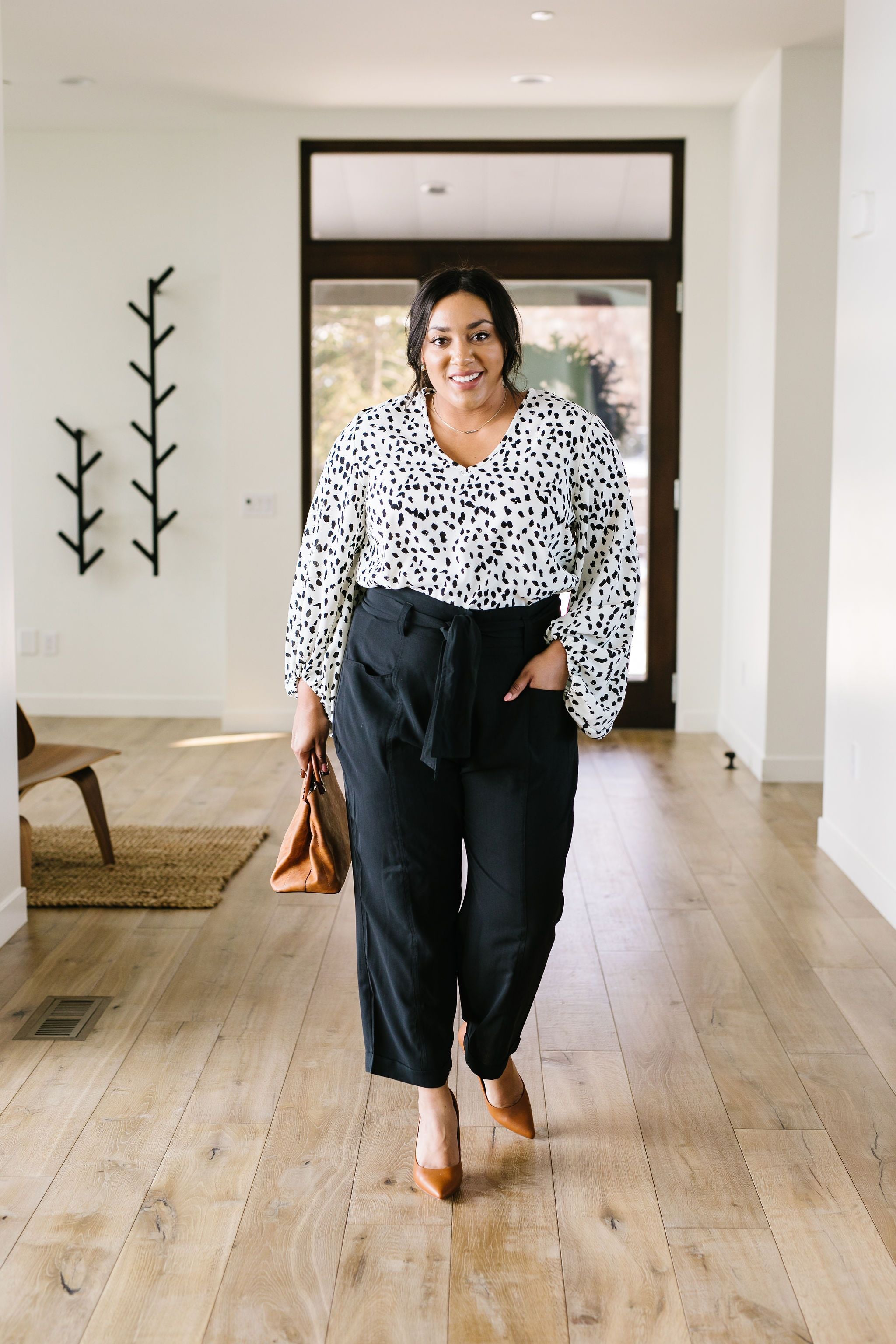 Tied In Knots Black Pants