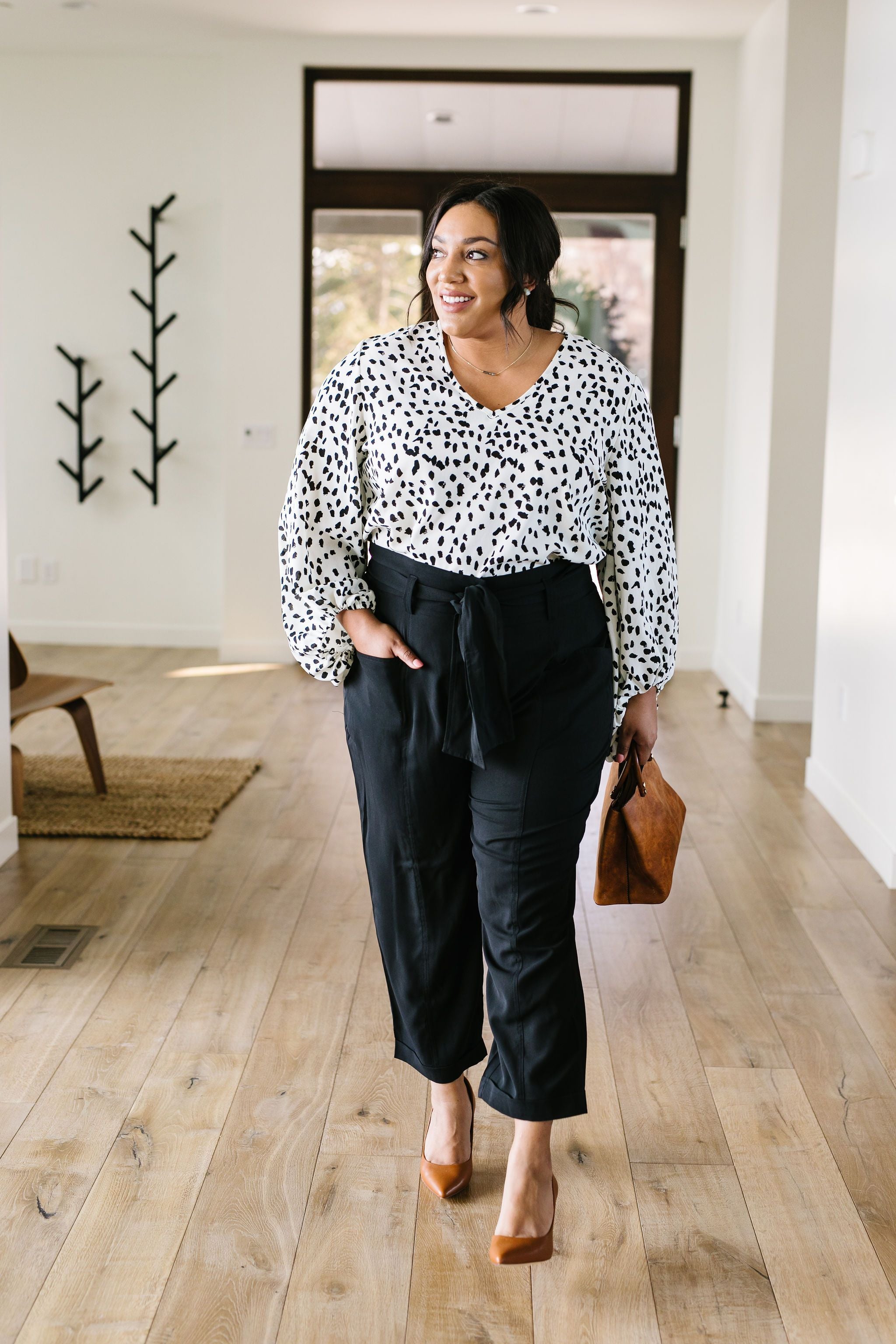 Tied In Knots Black Pants