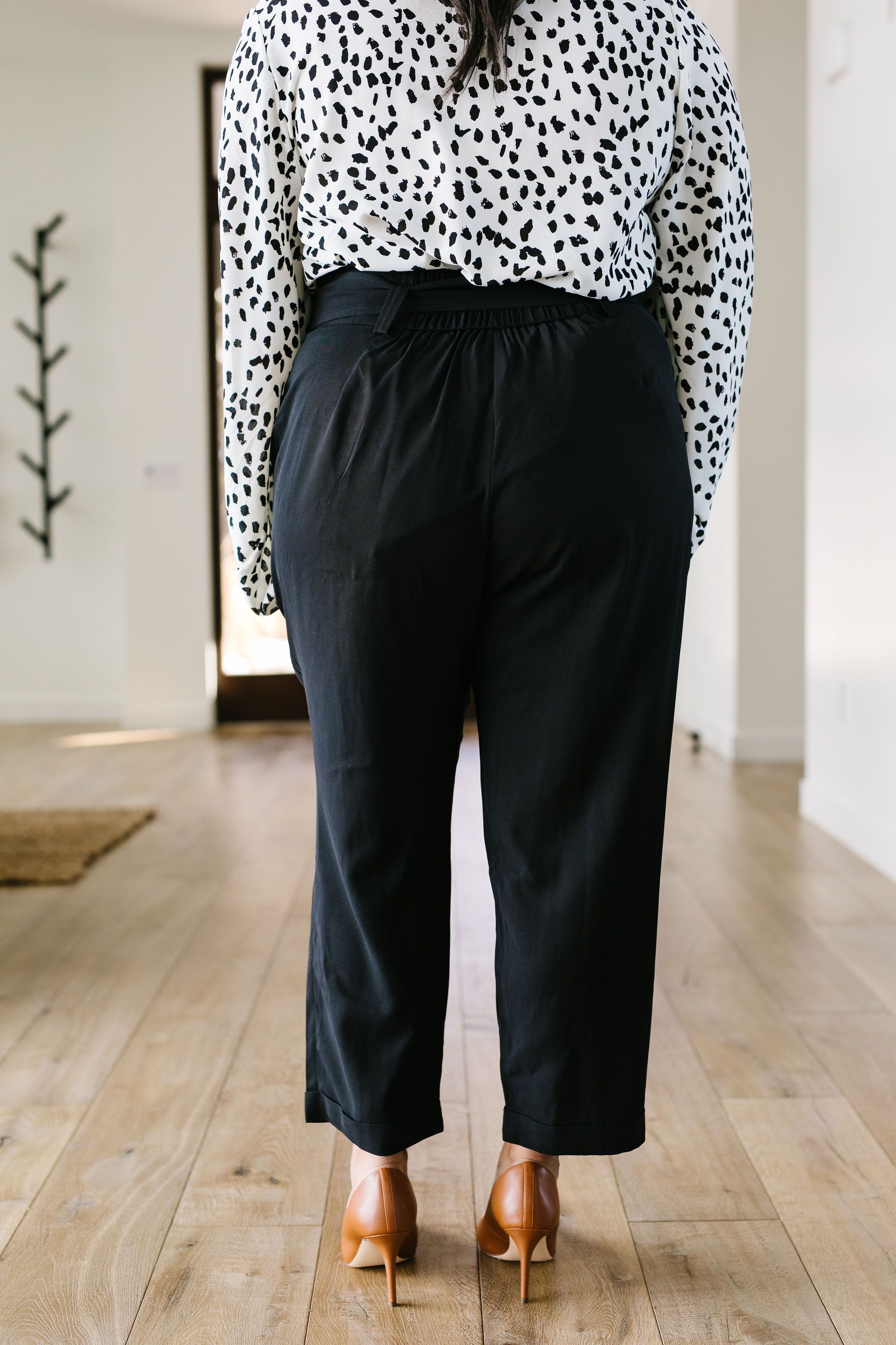 Tied In Knots Black Pants