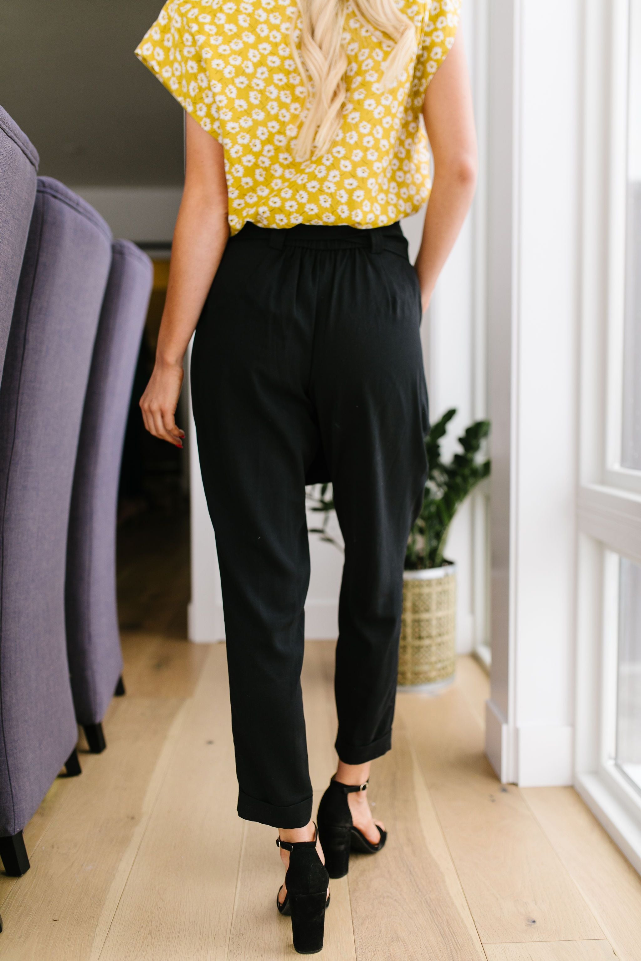 Tied In Knots Black Pants