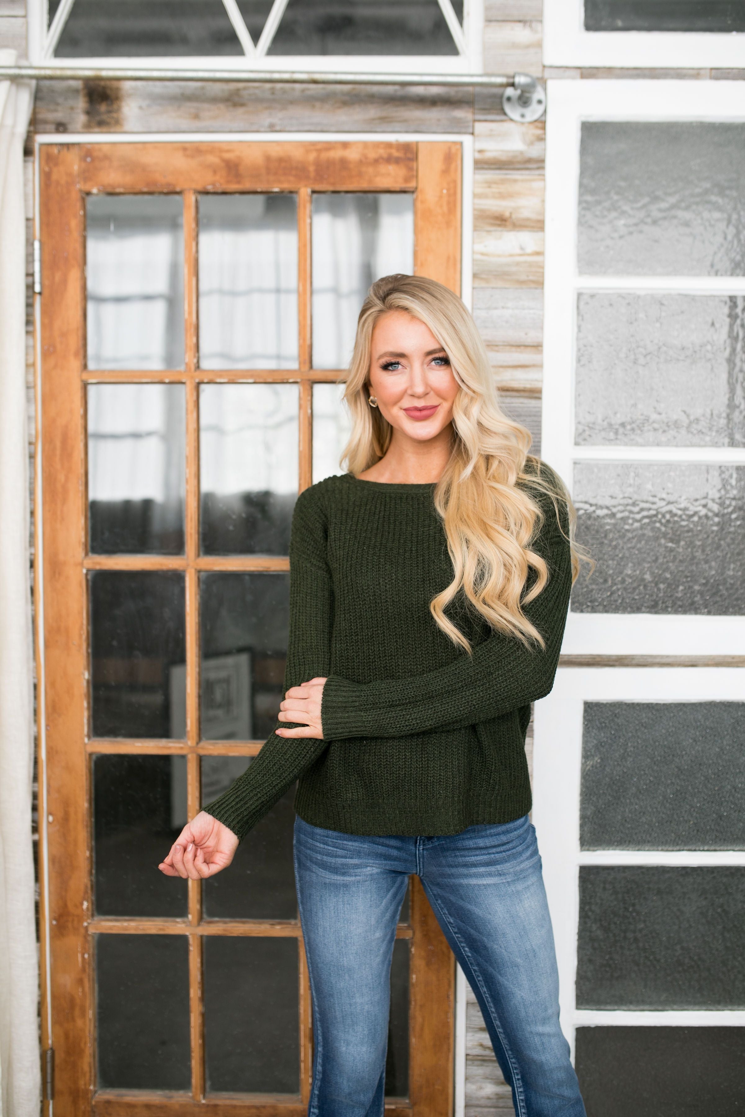 Tight-Laced Open Back Sweater - ALL SALES FINAL