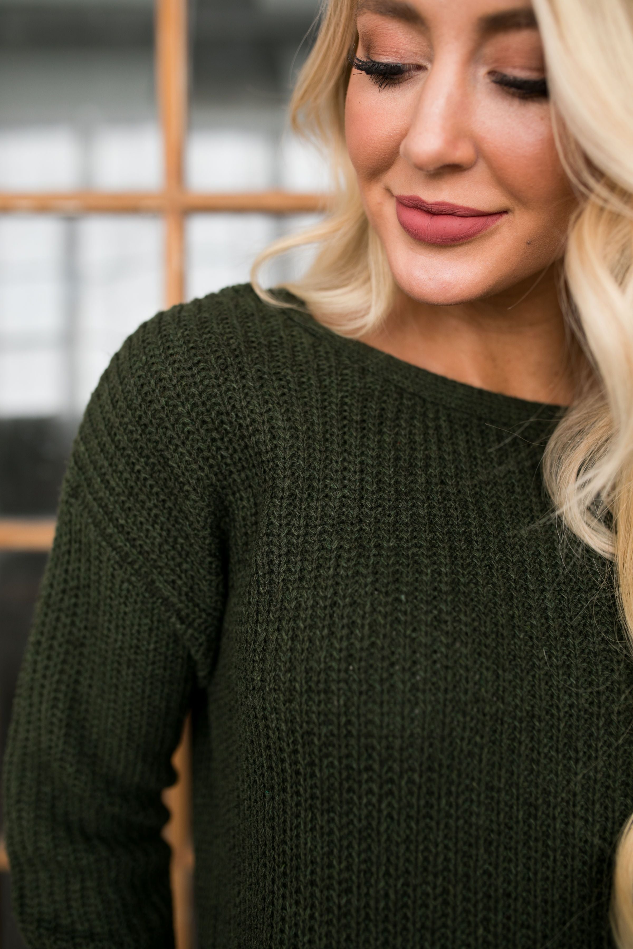 Tight-Laced Open Back Sweater - ALL SALES FINAL