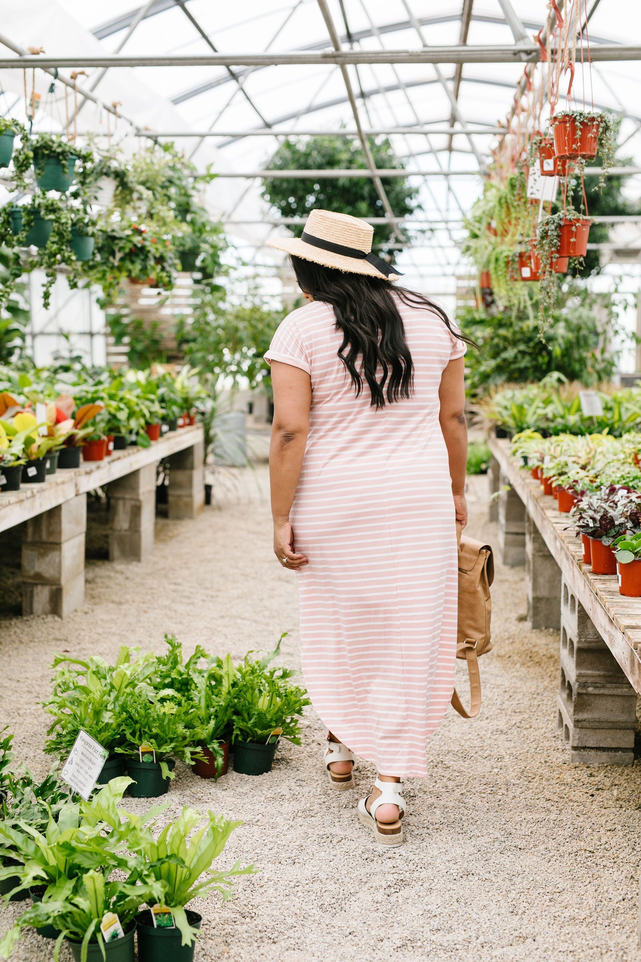 To The Max Striped Maxi In Blush