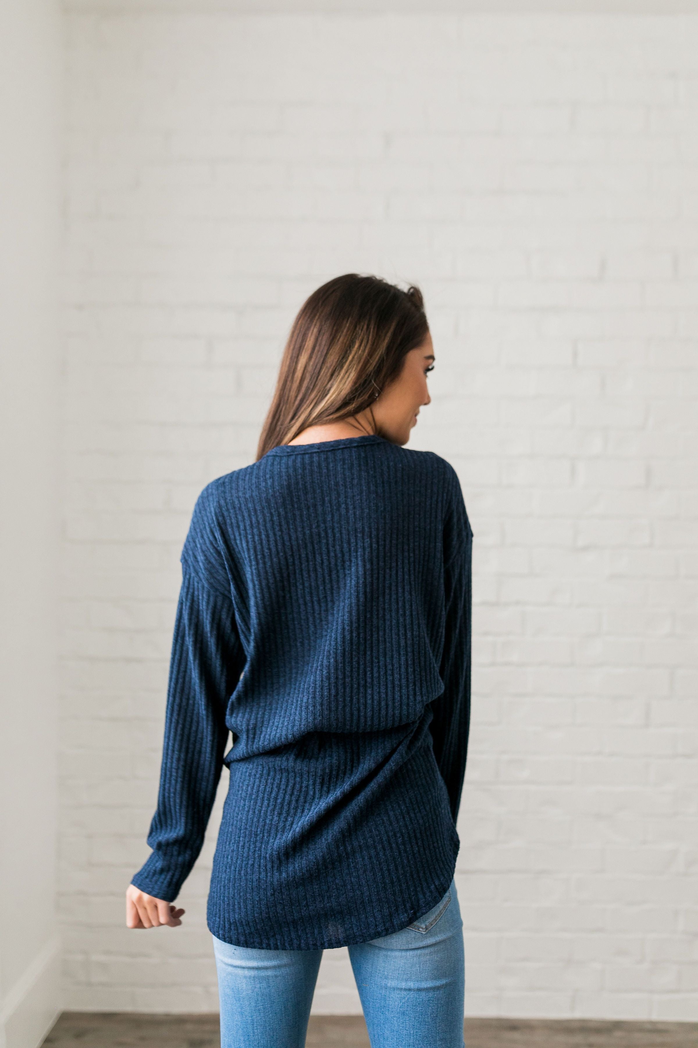 To Tie Or Not To Tie Ribbed Top - ALL SALES FINAL