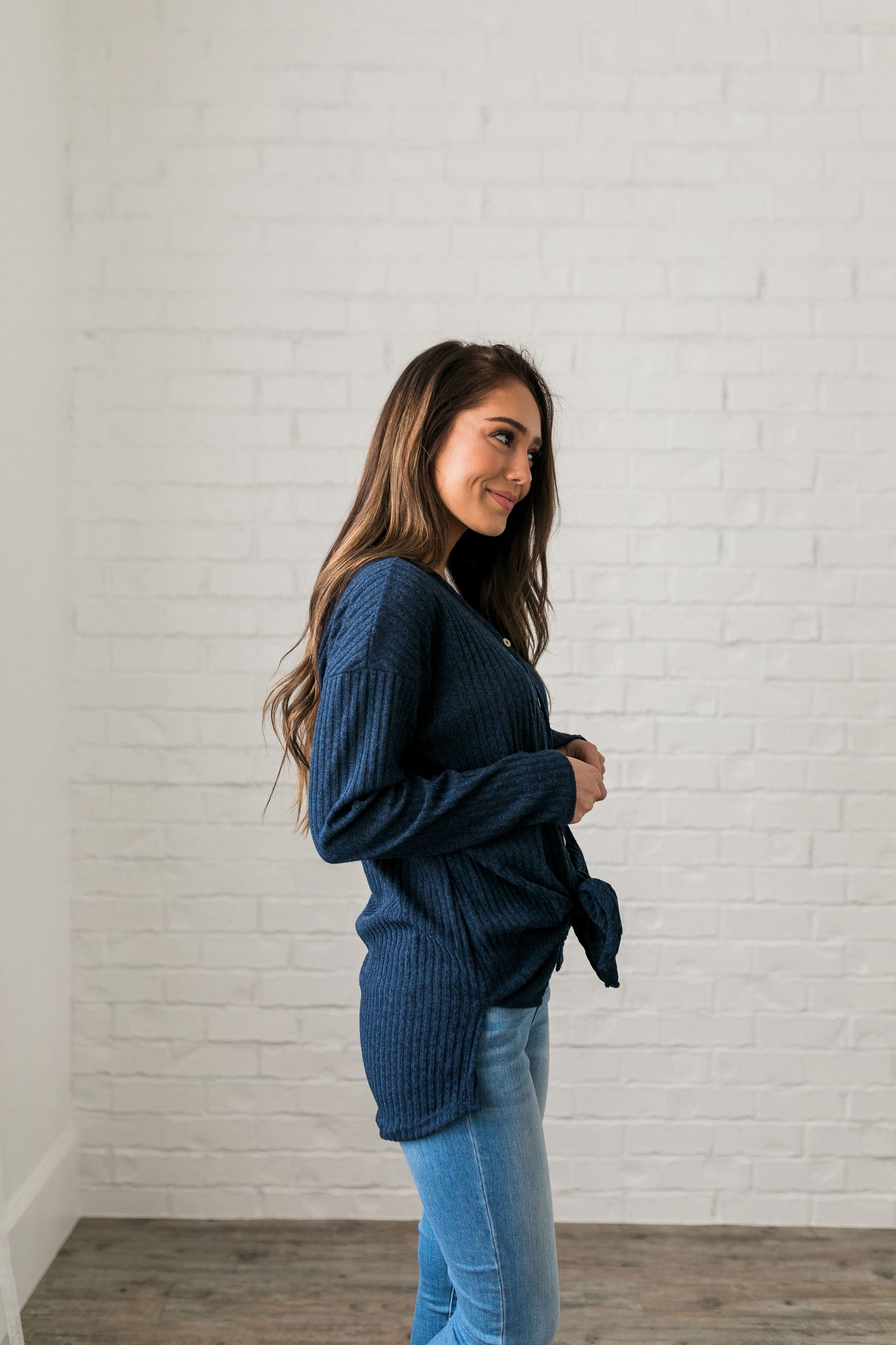 To Tie Or Not To Tie Ribbed Top - ALL SALES FINAL