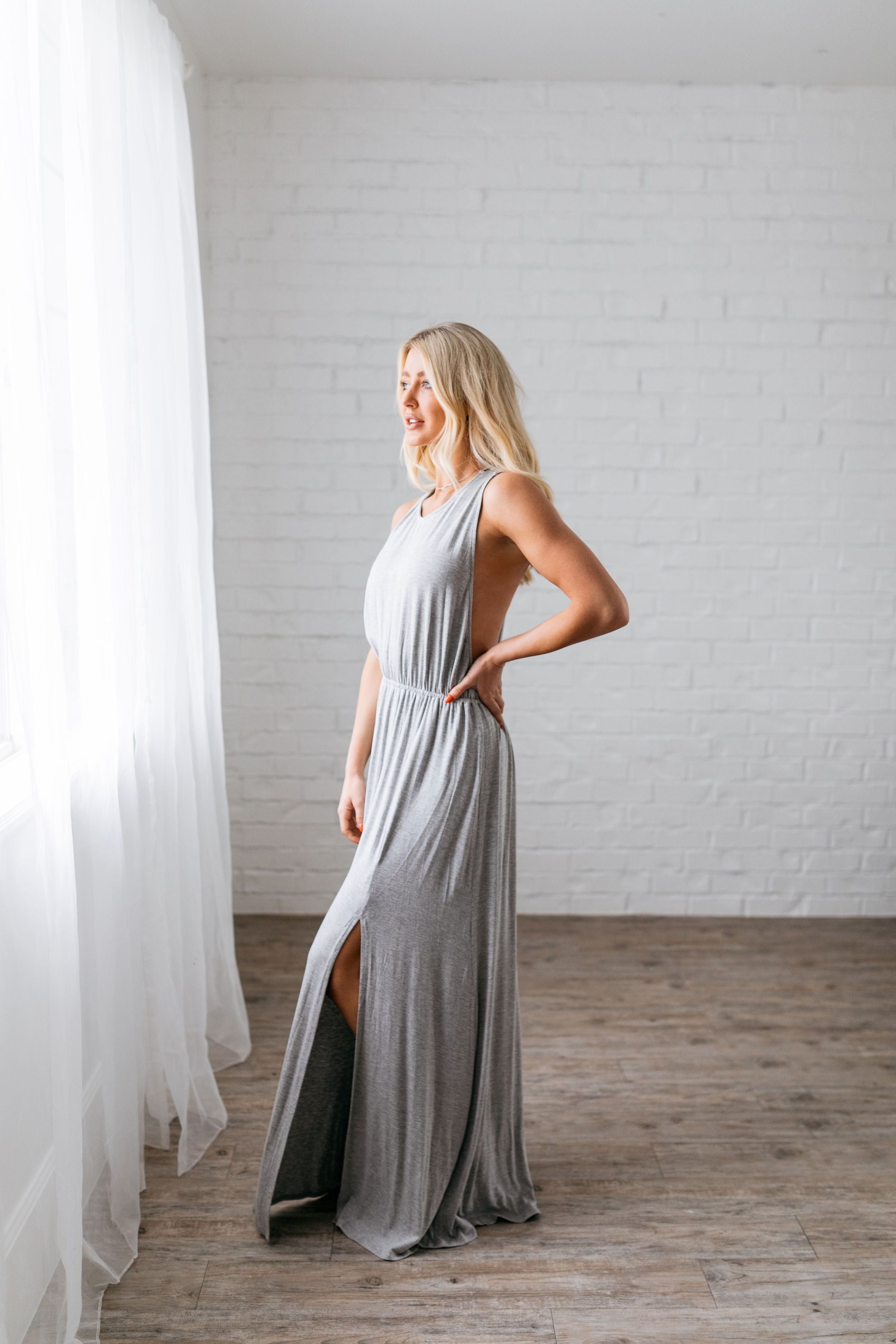 Topaz Bay Maxi In Heather Gray