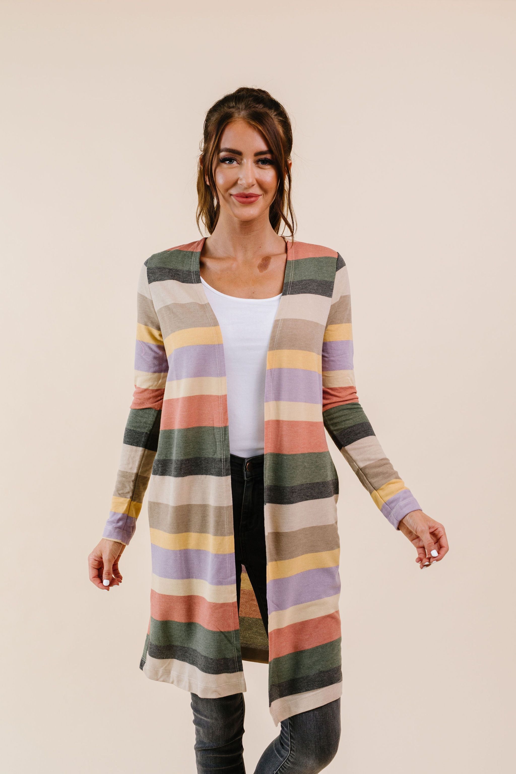 Tranquil Stripes Cardigan