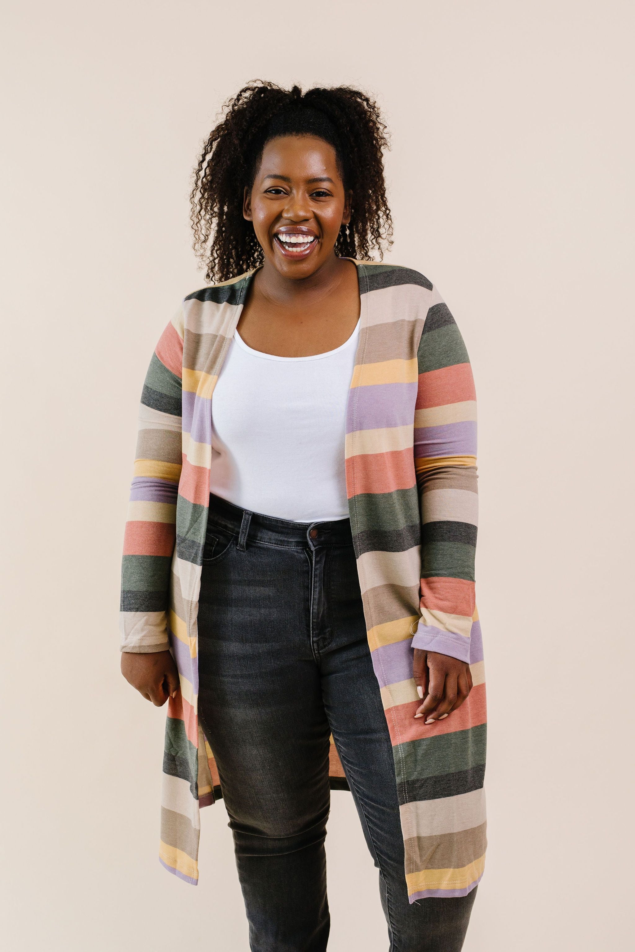 Tranquil Stripes Cardigan