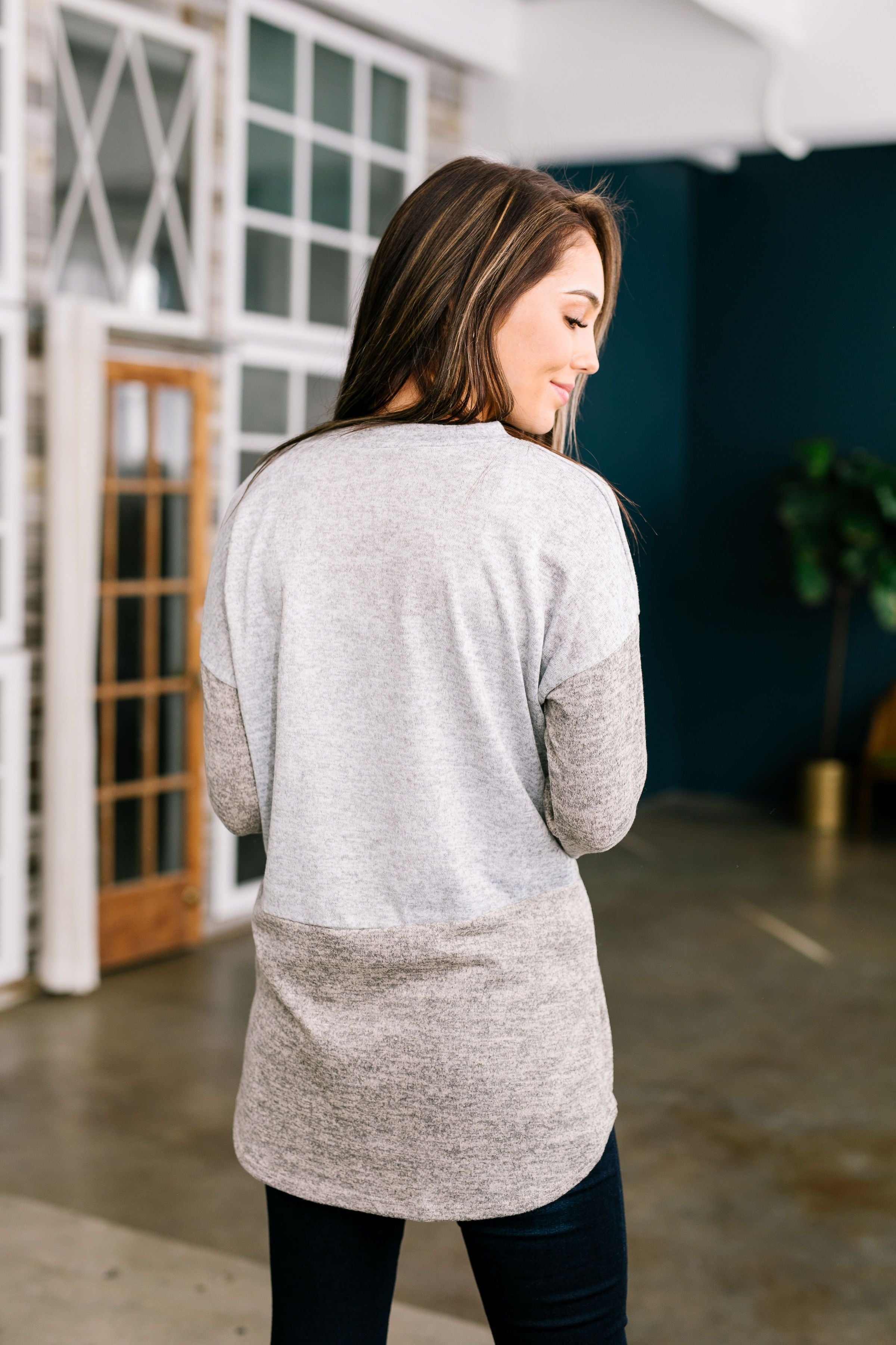 Weekend Getaway Heathered Color Block Tee