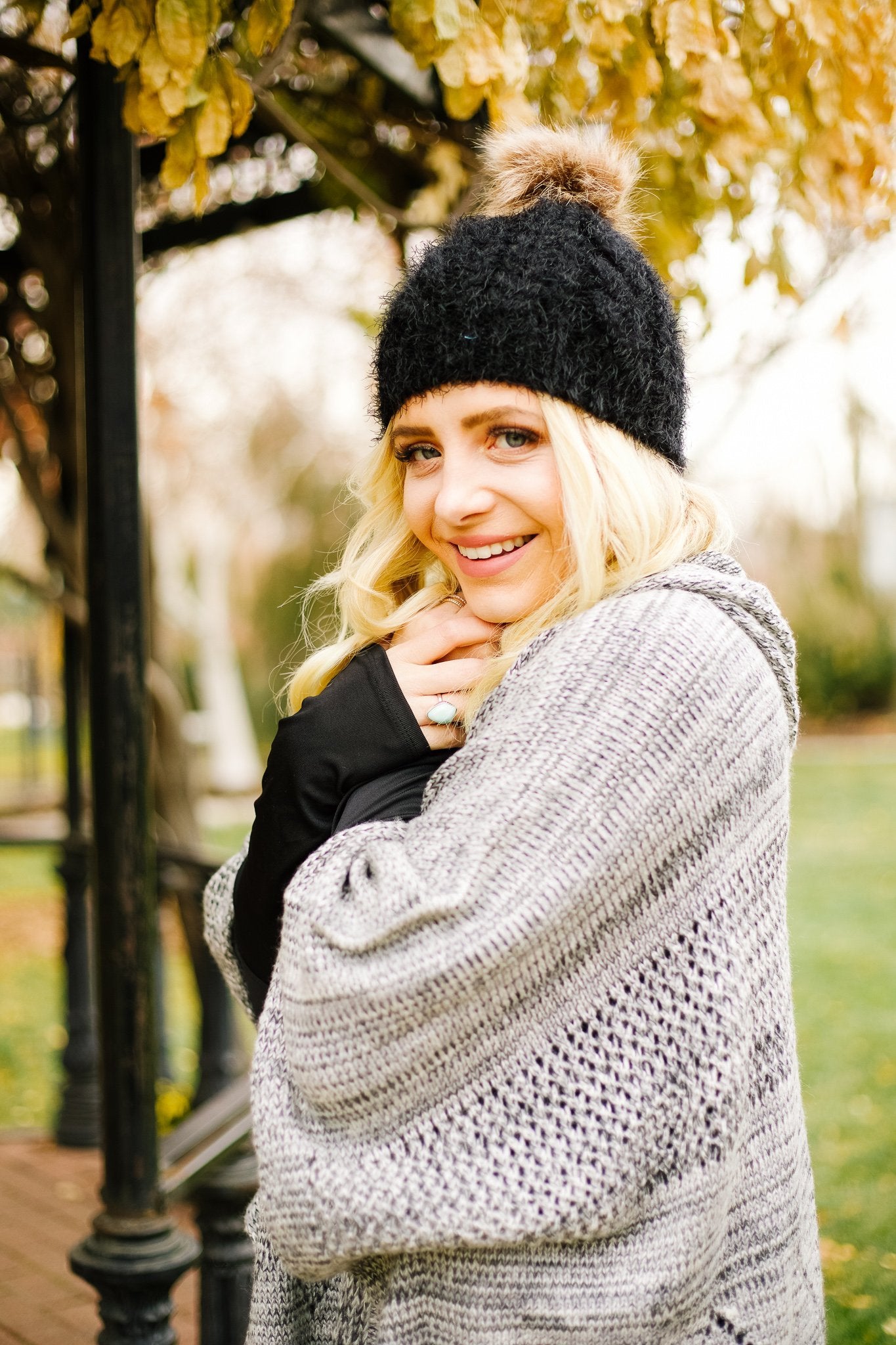 What The Fuzz Beanie In Black