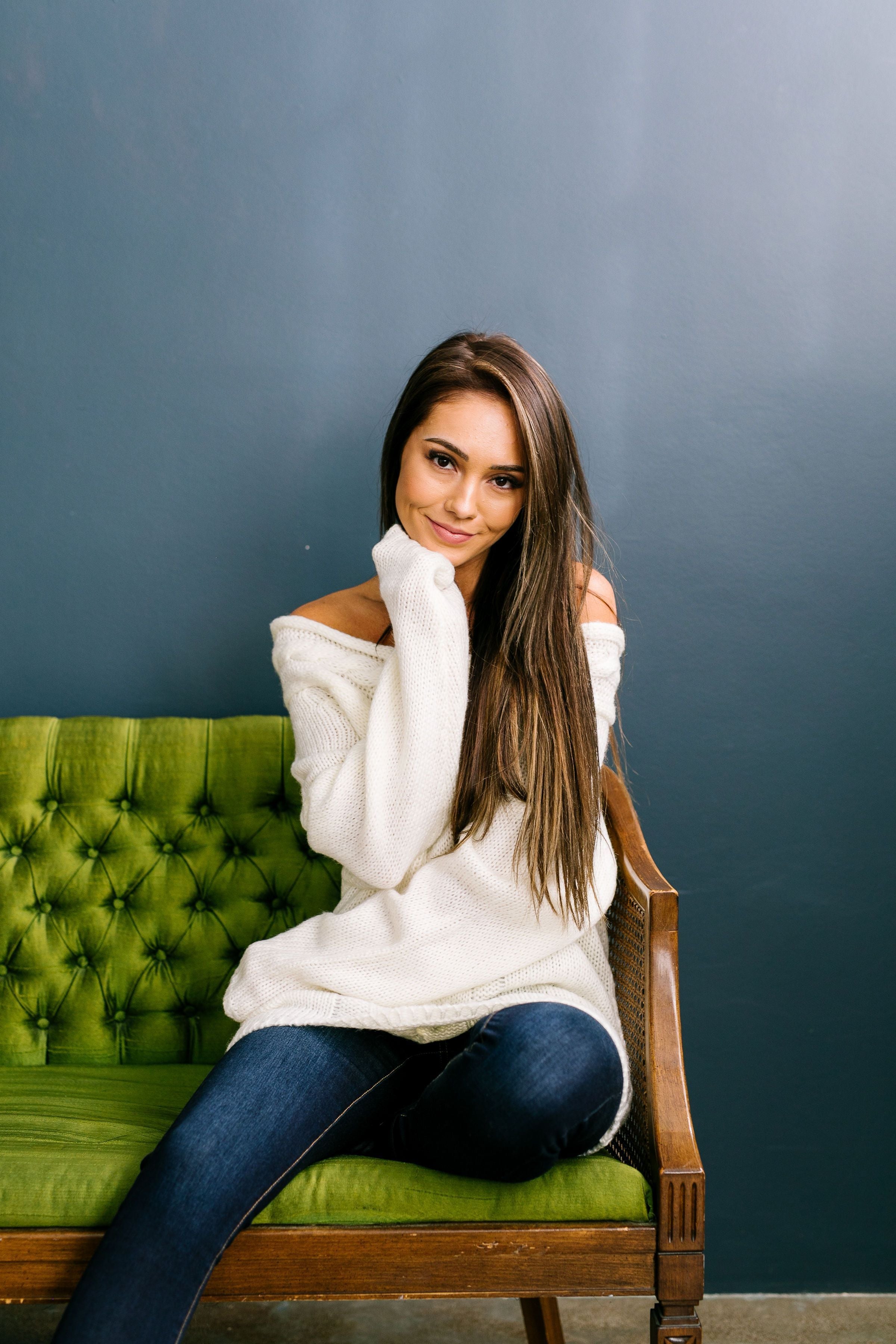 Winter White Cable Knit Off The Shoulder Sweater - ALL SALES FINAL