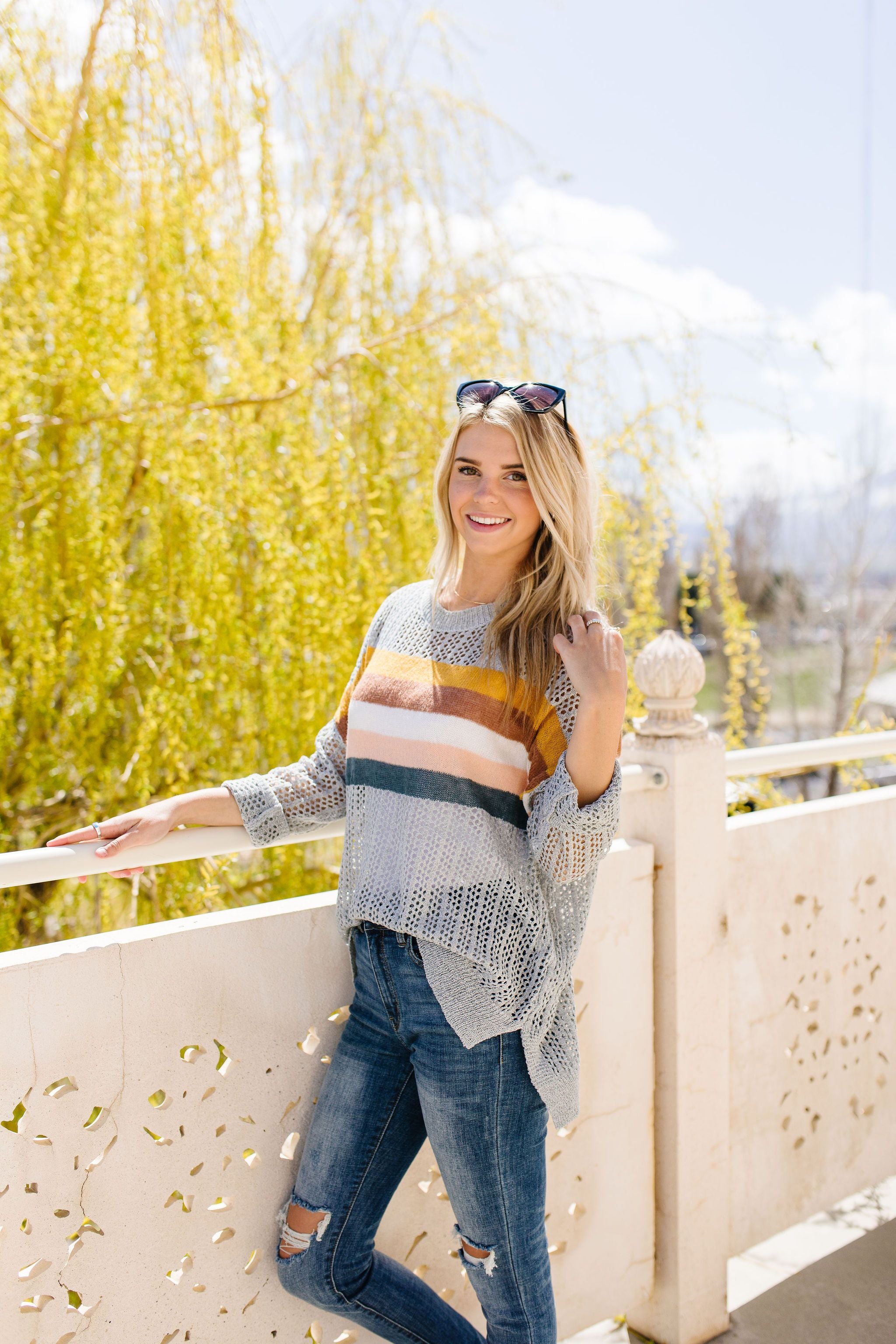 Writer's Block Sheer Sweater