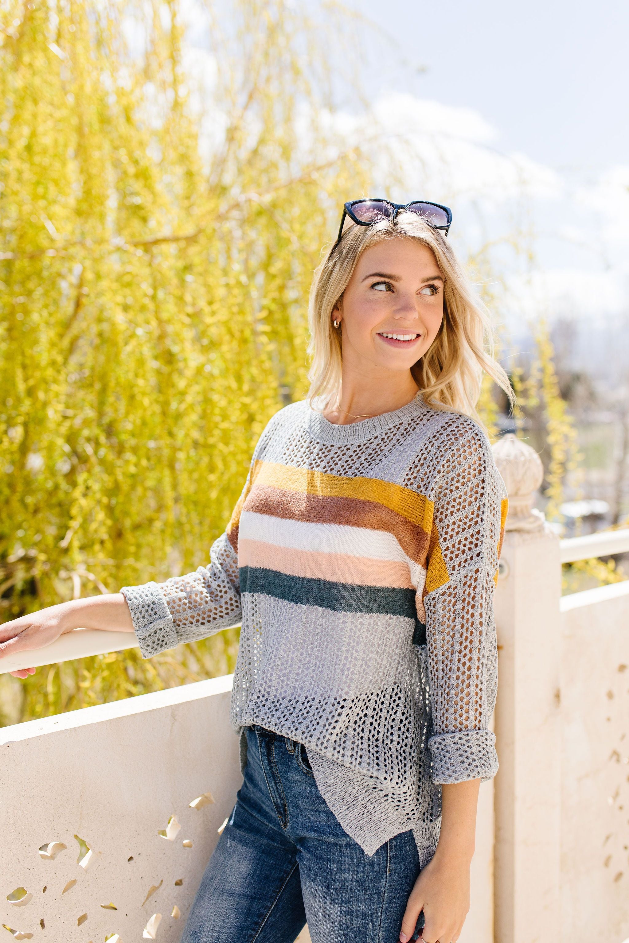 Writer's Block Sheer Sweater