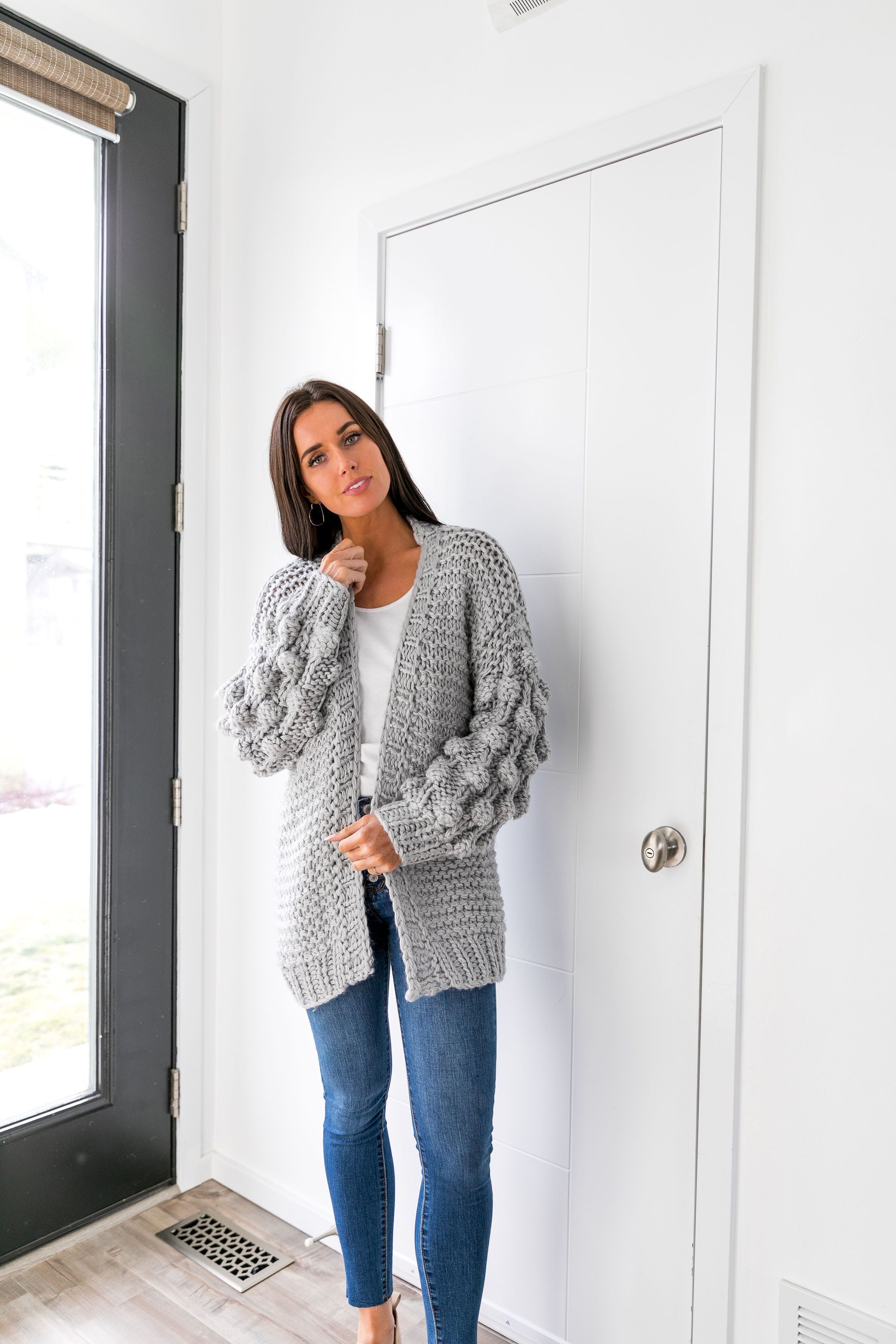 You Go Girl Pom Pom Cardigan