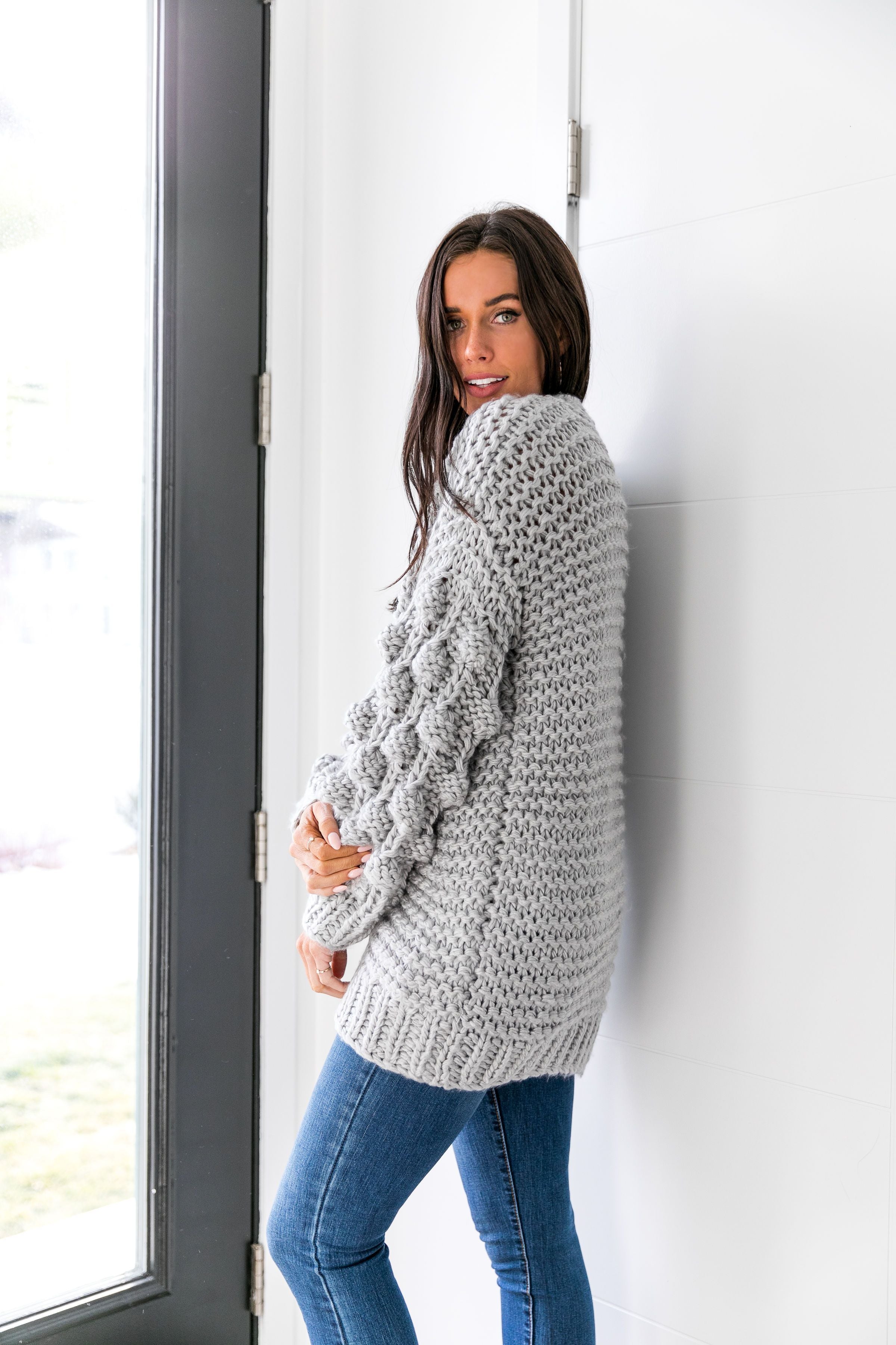 You Go Girl Pom Pom Cardigan