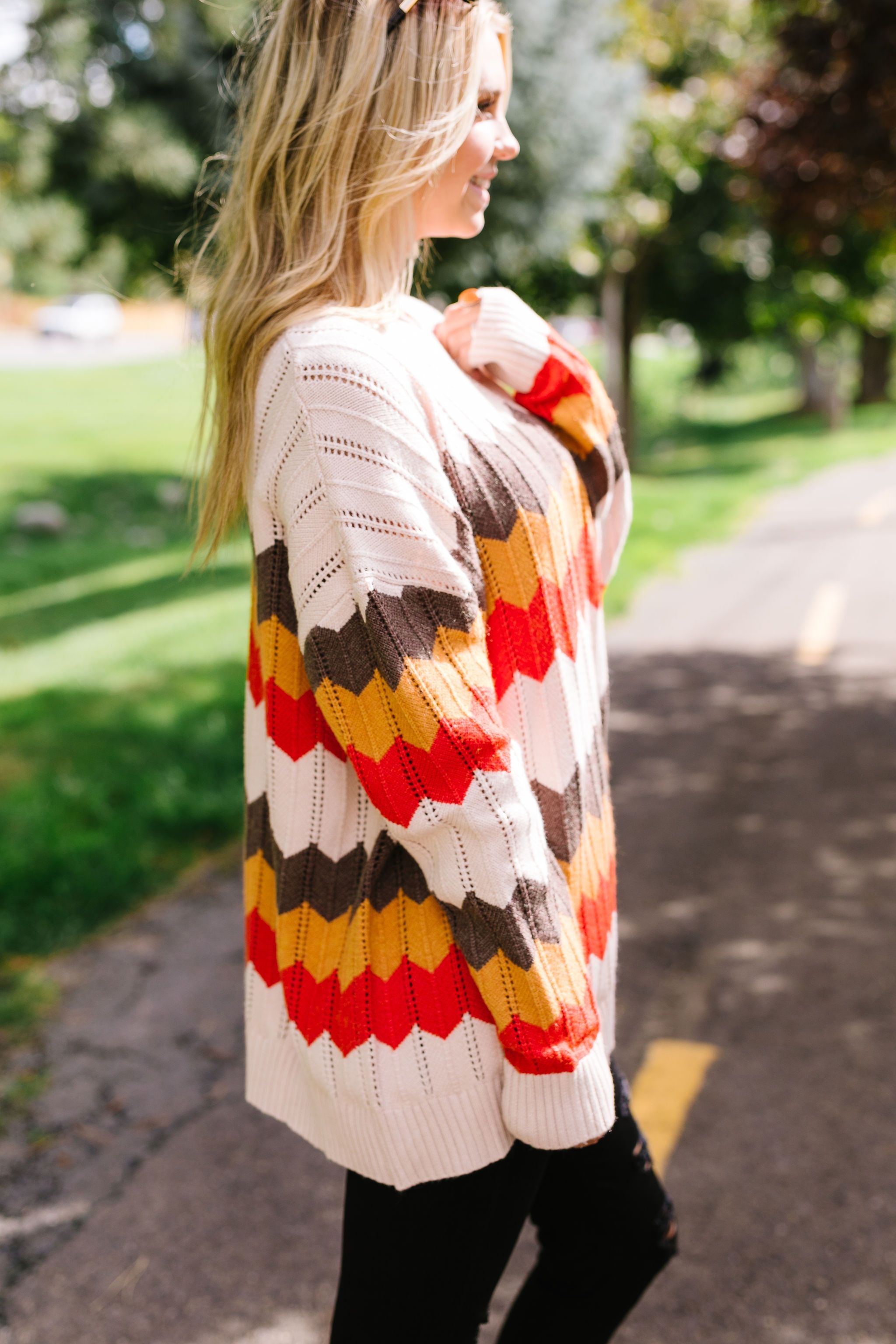 Zig Zag Through Autumn Sweater