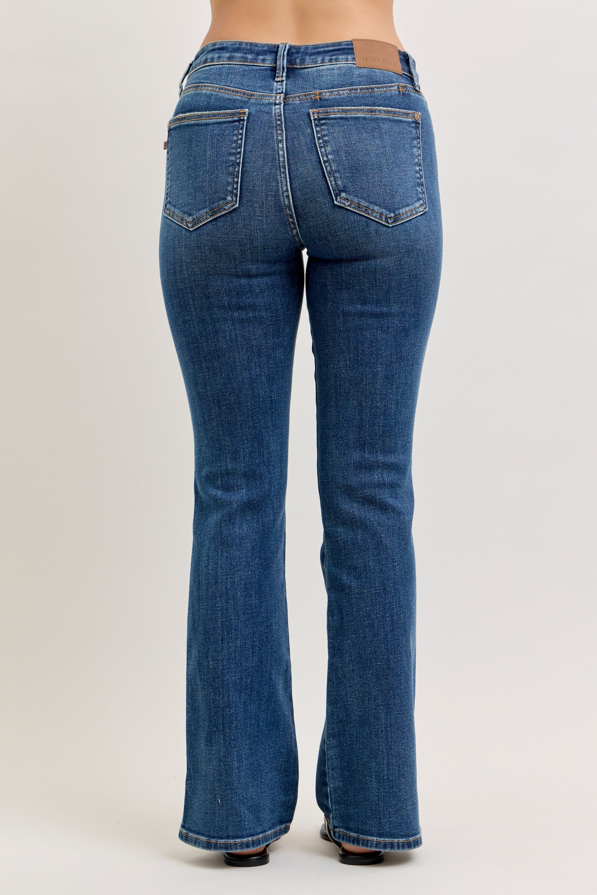 Casey Mid Rise Bootcut with Cell Phone Back Pocket & Slit
