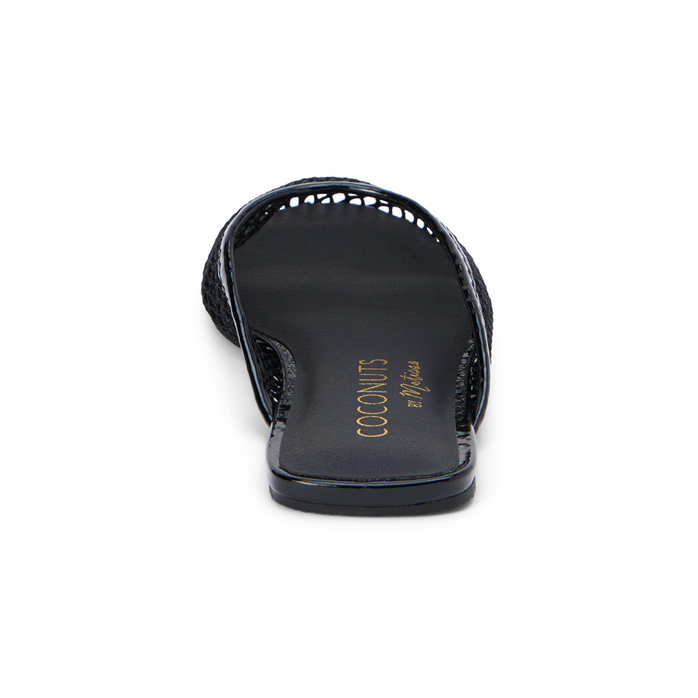 Brooklyn Flat Mule in Black