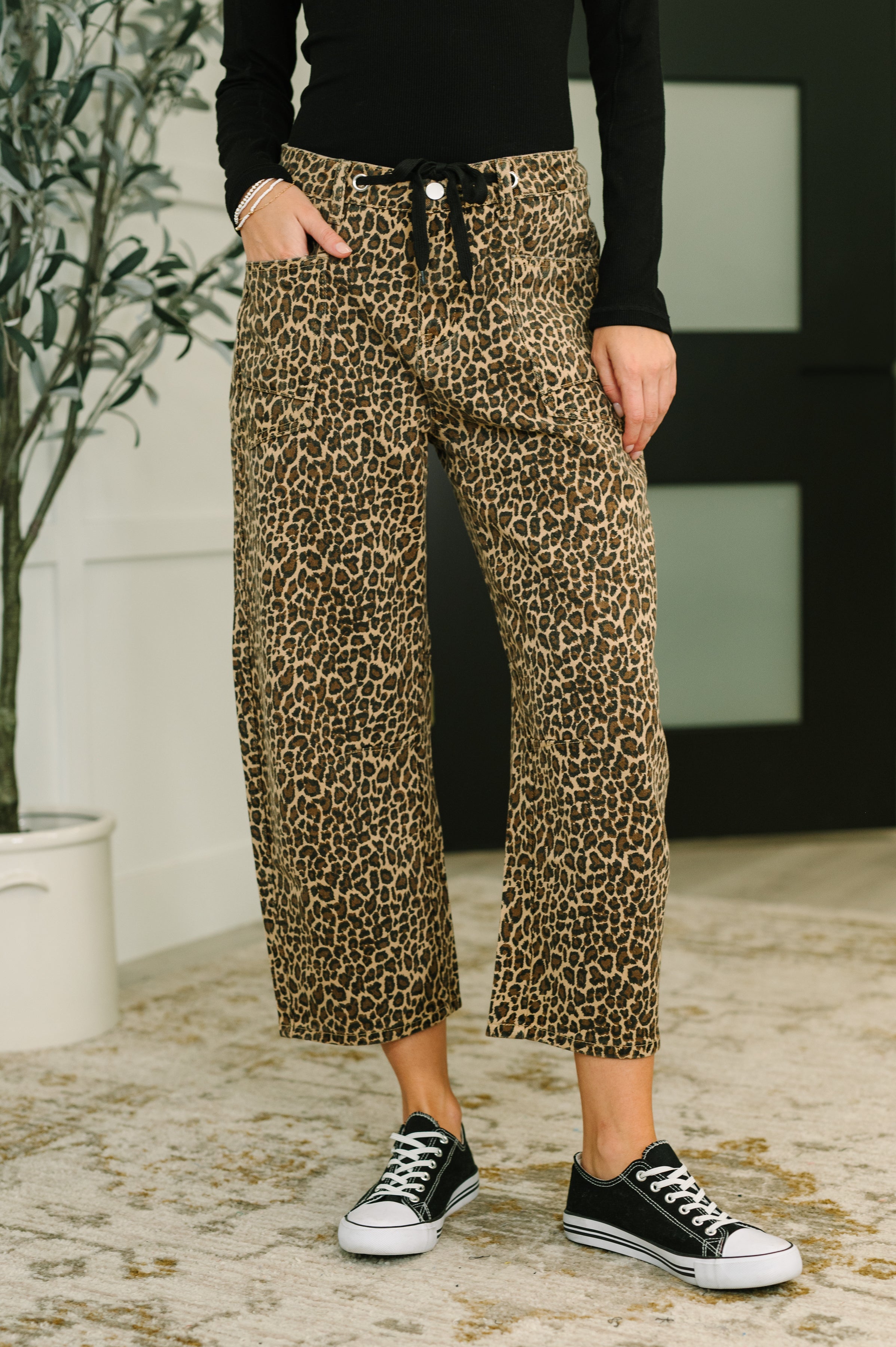 Prowl Power Barrell Ankle Crop Jean in Khaki