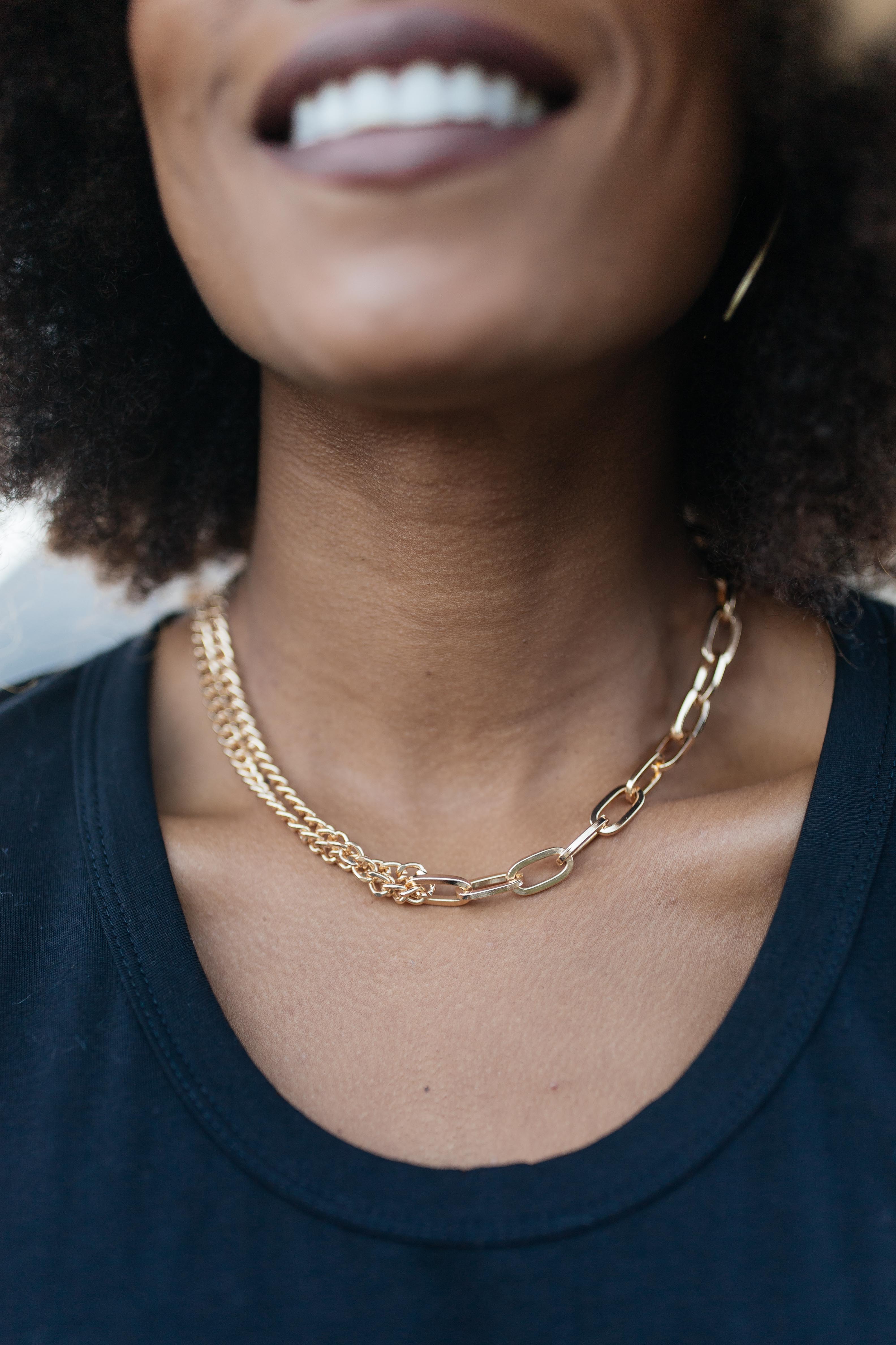 Bound By Chains Gold Necklace