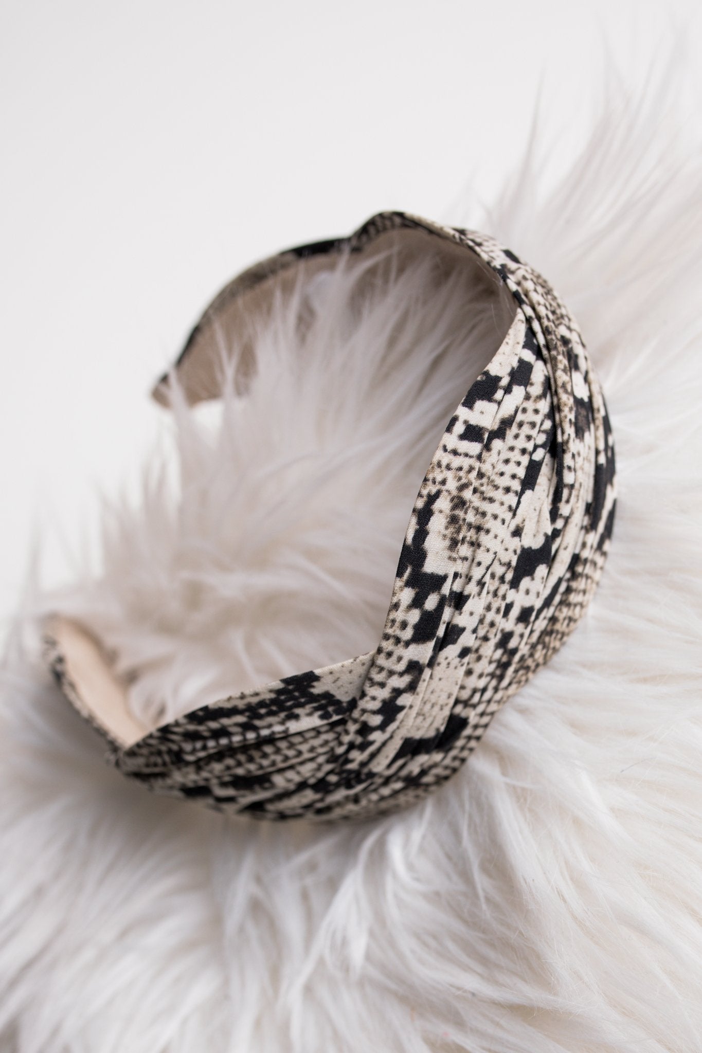Double Dutch Headband in Snakeskin