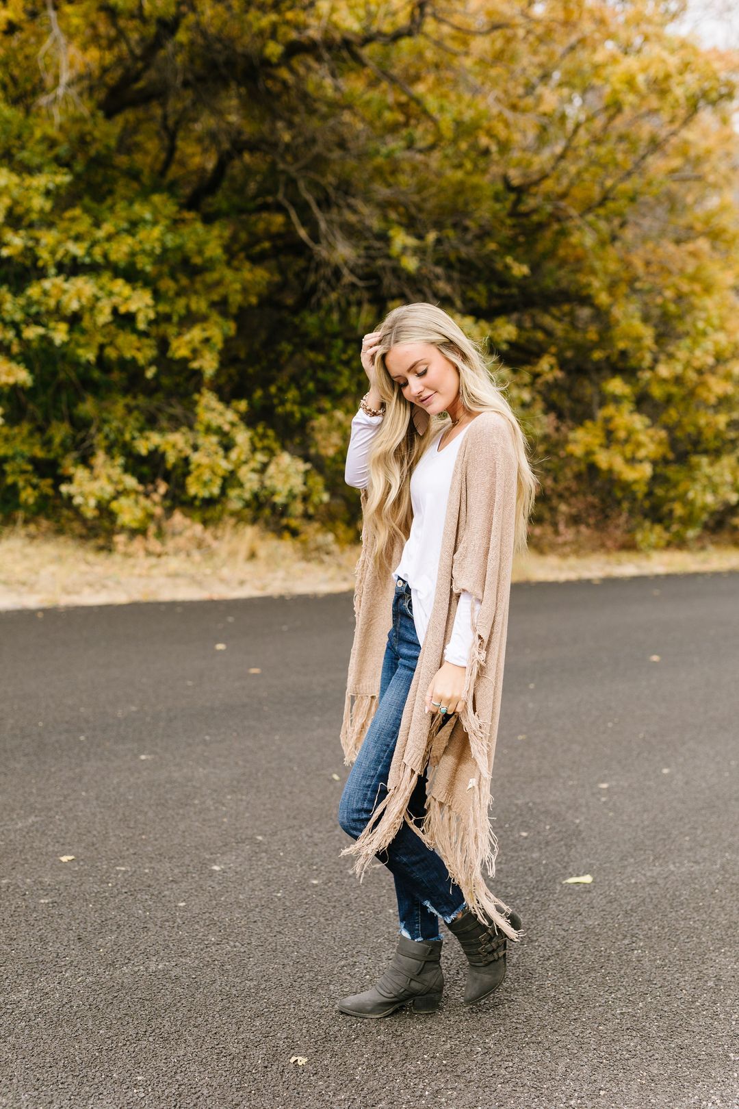 A Ray Of White Long Sleeve V