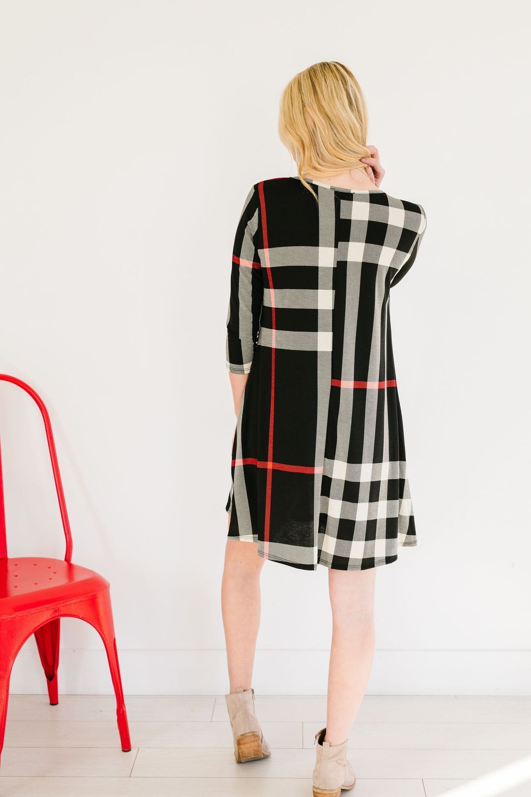 Glad To Be Plaid Swing Dress