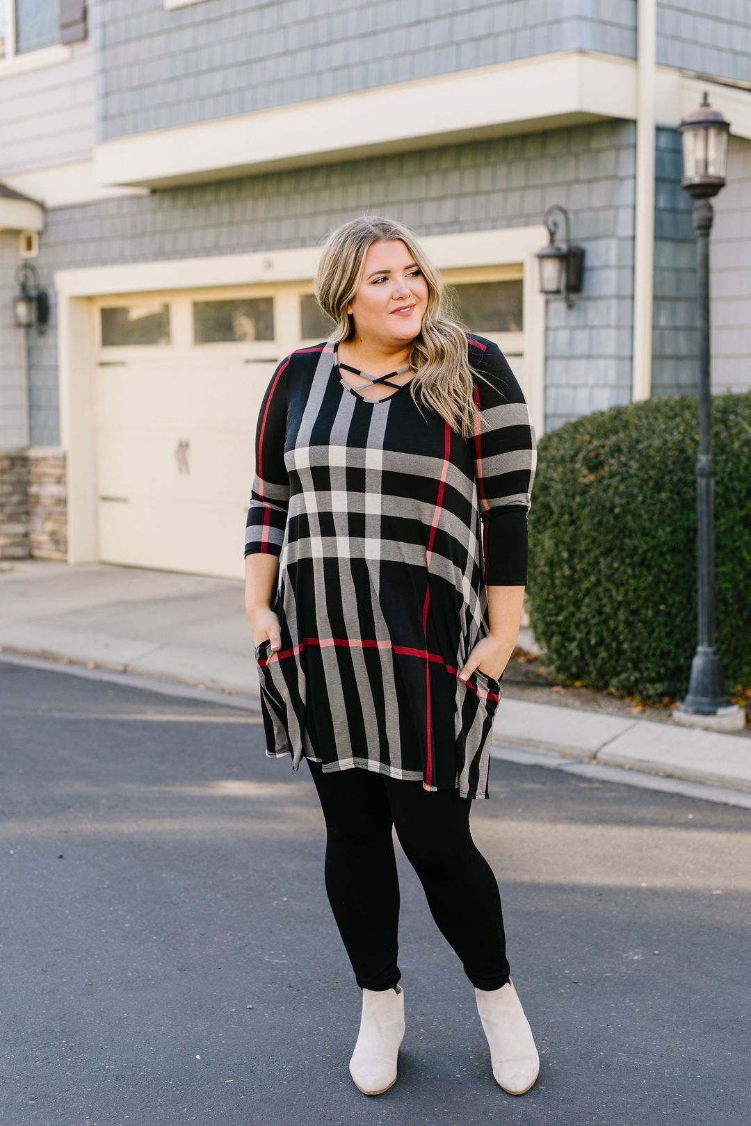 Glad To Be Plaid Swing Dress