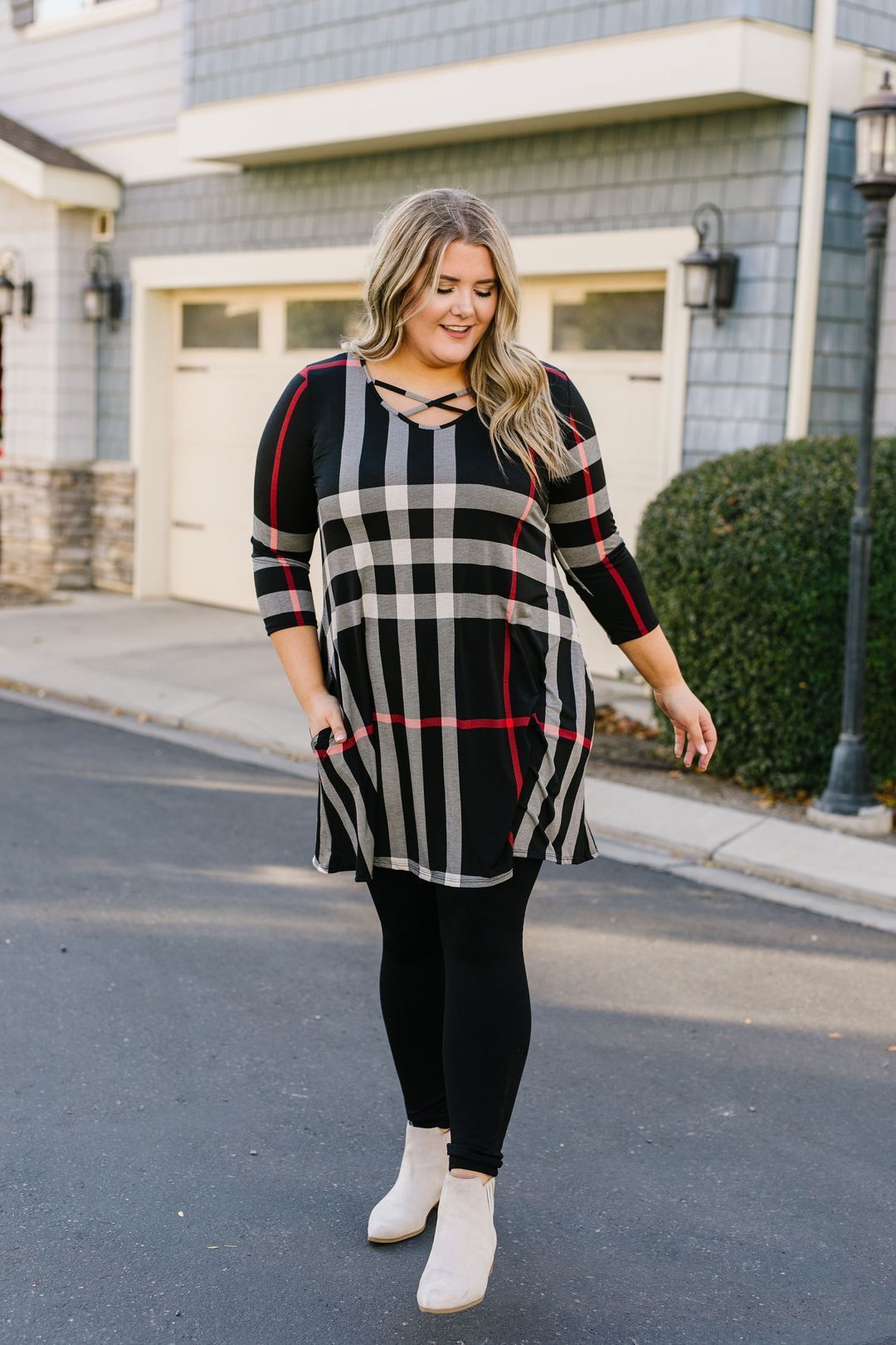Glad To Be Plaid Swing Dress