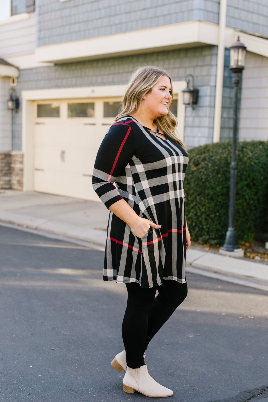 Glad To Be Plaid Swing Dress